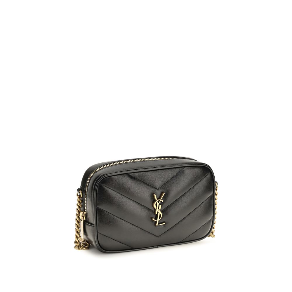 Indulge in the allure of the Saint Laurent Black Lamb Ovis Aries Aries Shoulder Bag, a masterpiece of exquisite craftsmanship and timeless elegance, perfect for the discerning connoisseur.