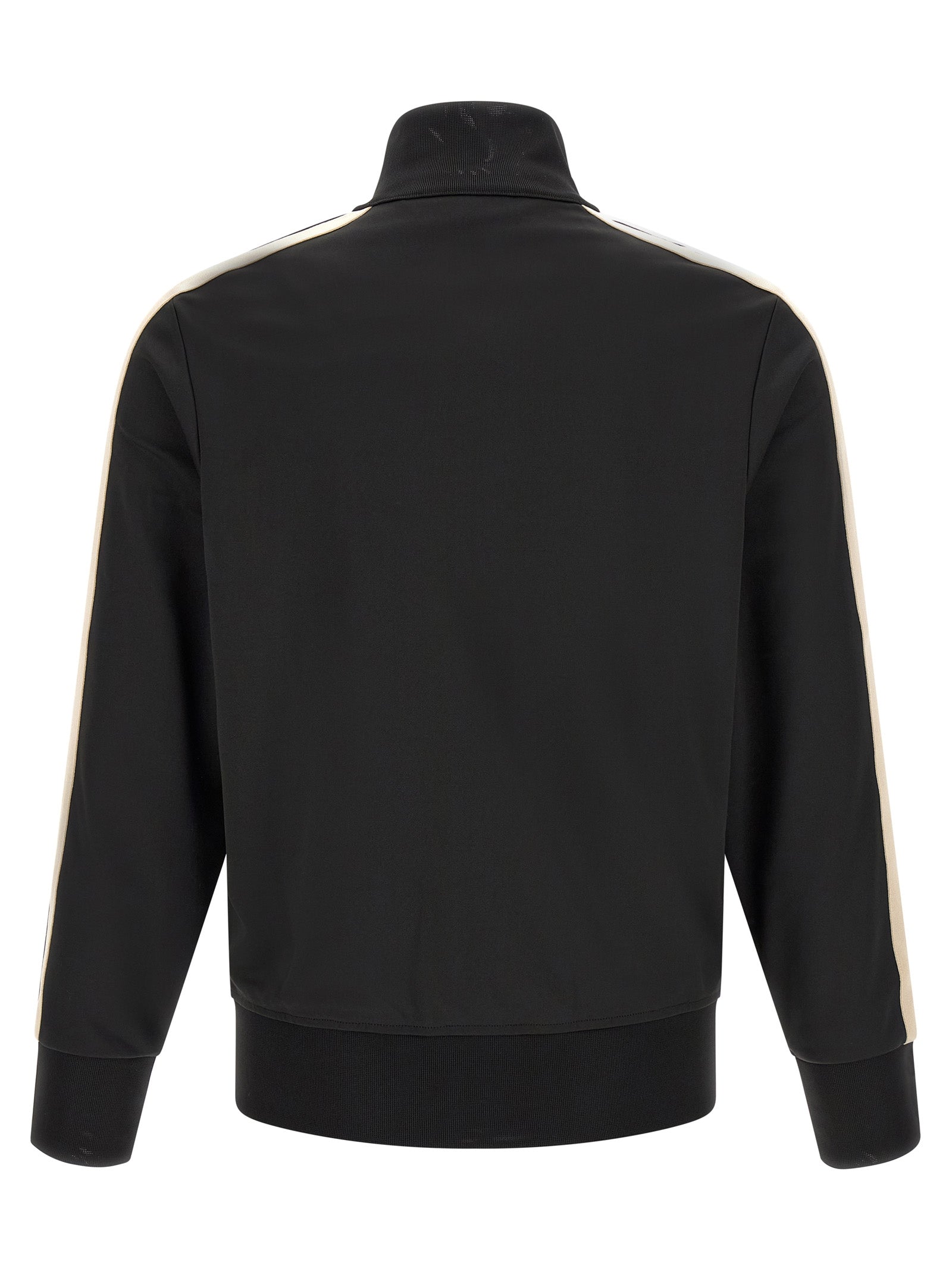 Indulge in the Palm Angels Black Polyester Sweatshirt, a blend of urban sophistication and Italian craftsmanship, perfect for those who embody luxury and style.
