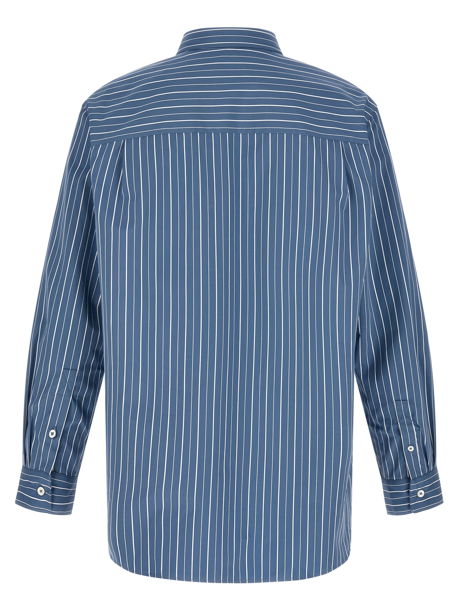 Elevate your wardrobe with the A.P.C. Blue Cotton Blouse, a masterpiece of elegance and comfort, perfect for those who appreciate timeless sophistication.