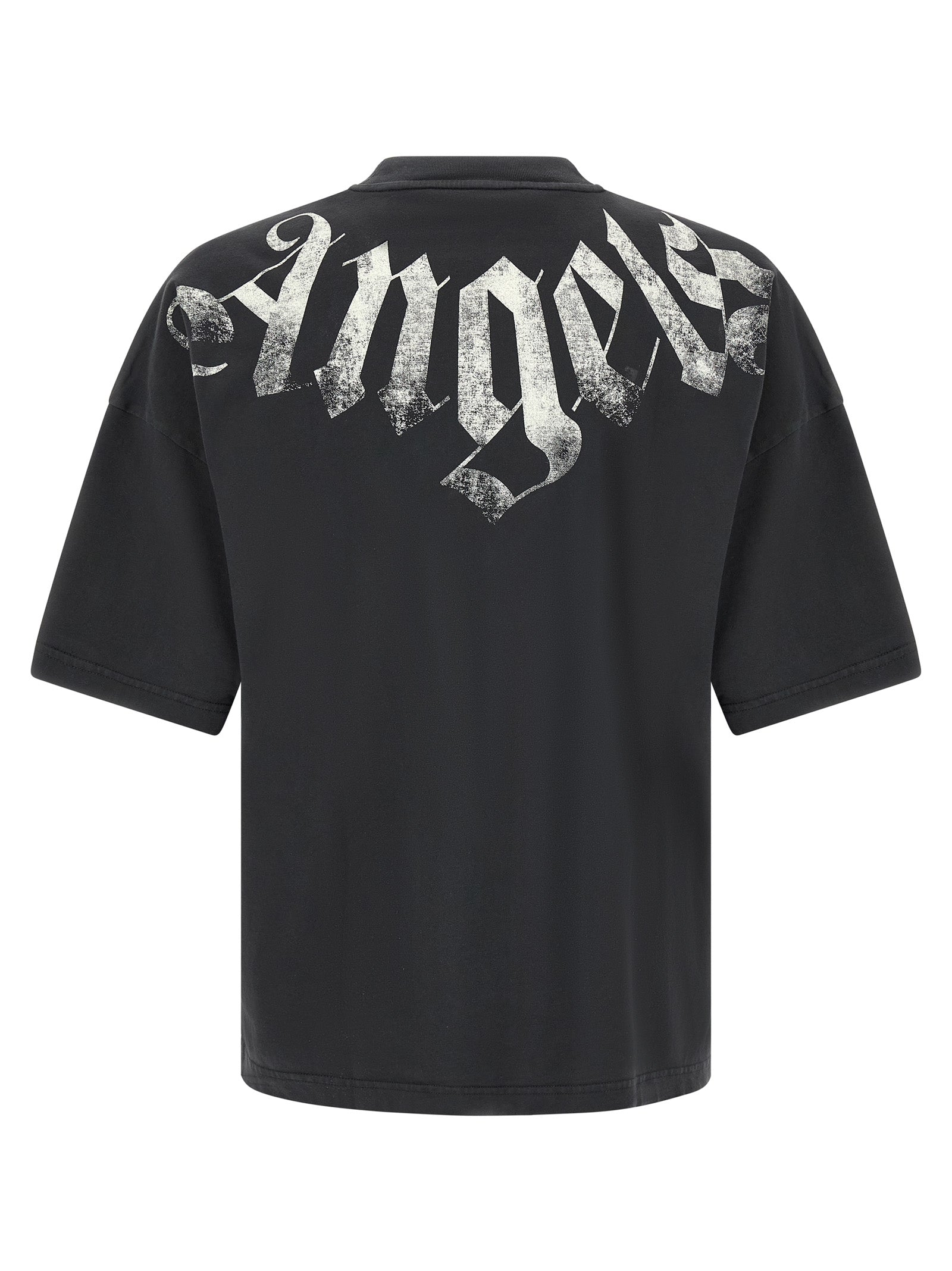 Indulge in the bold elegance of the Palm Angels Black Cotton T-Shirt, a statement piece crafted from pure cotton, perfect for those who embody luxury and style.