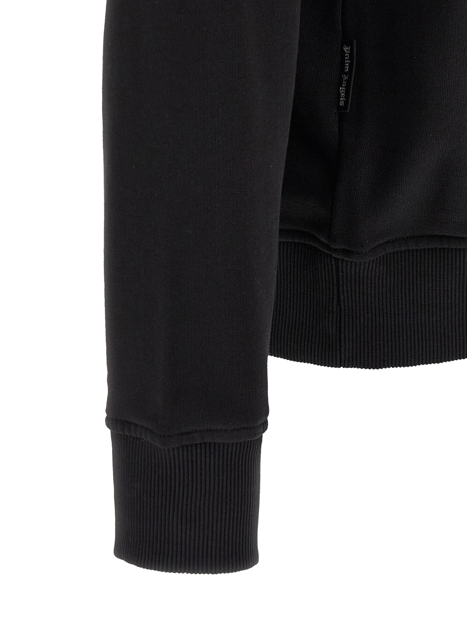 Palm Angels Black Cotton Sweatshirt - Timeless Streetwear Elegance