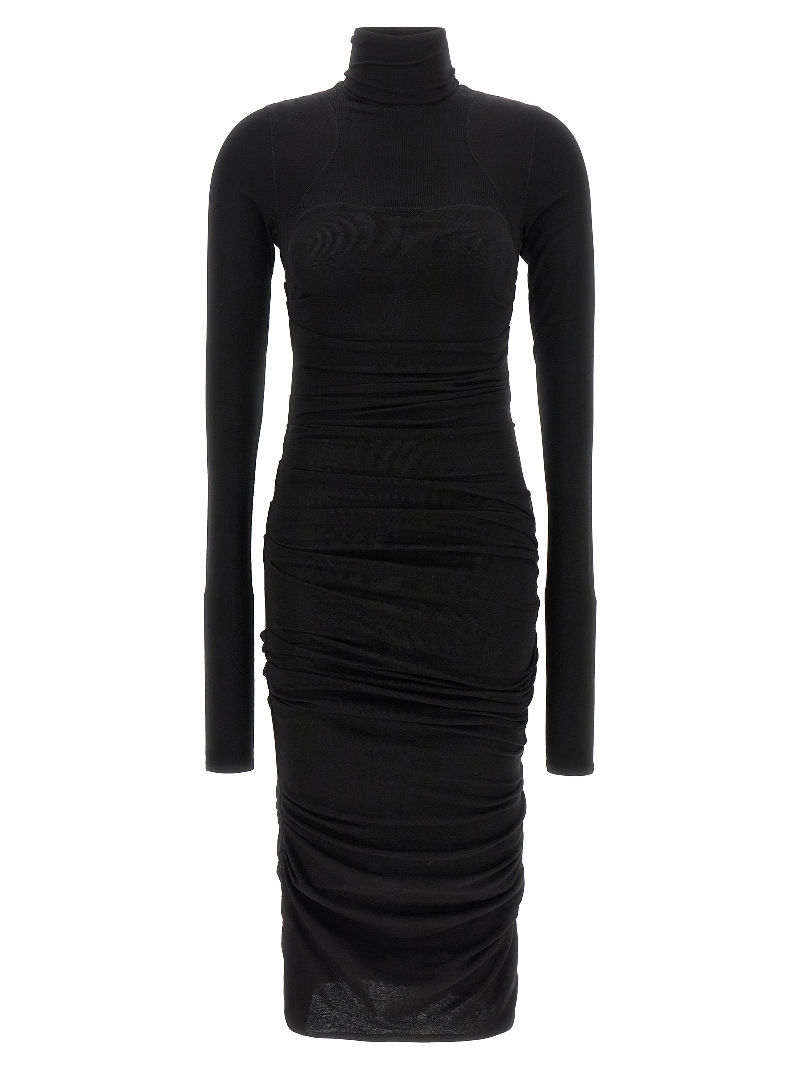 Elisabetta Franchi Black Midi Dress - Timeless Elegance Redefined
