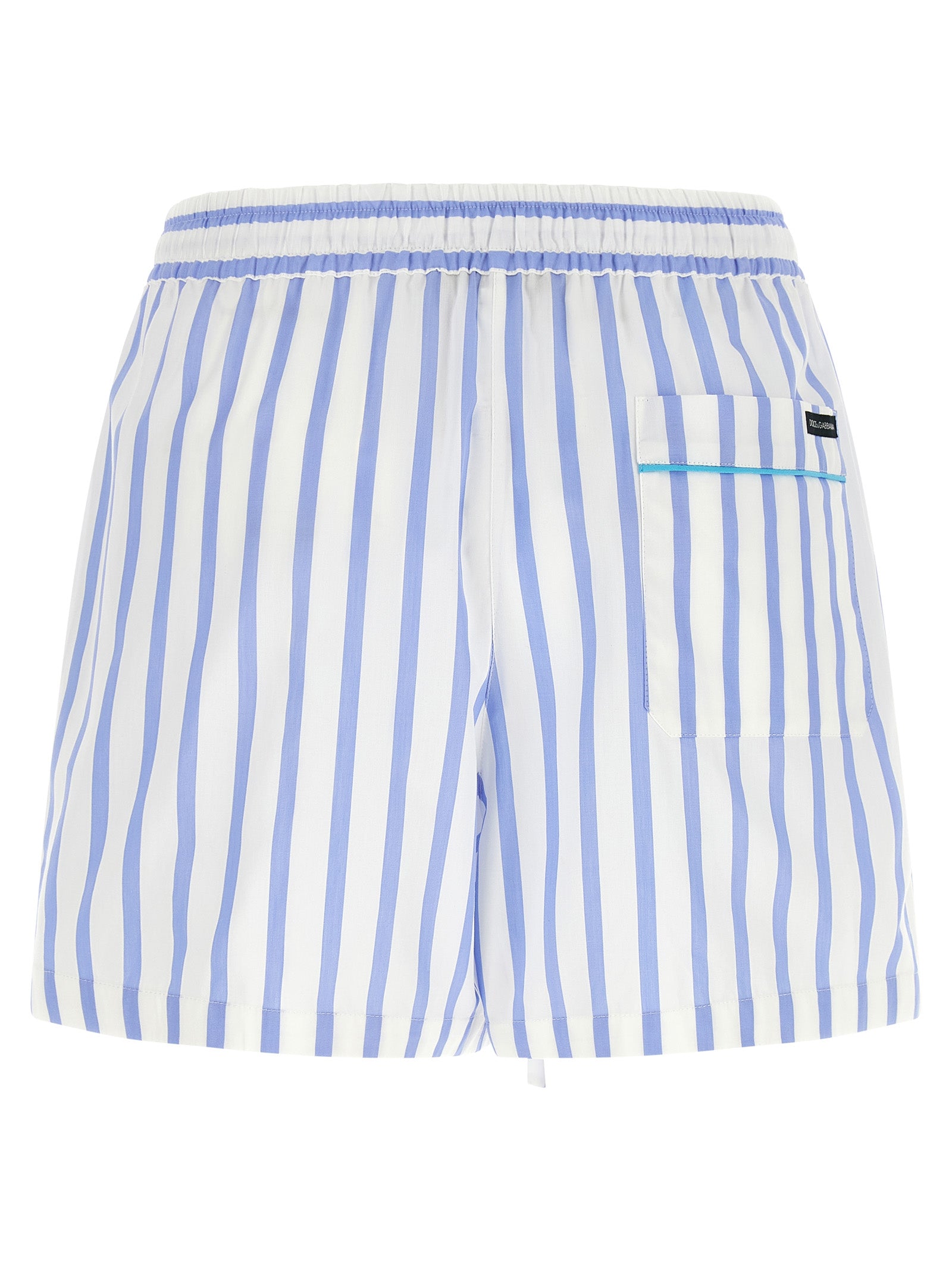 Dolce & Gabbana Blue Cotton Bermuda Shorts - Timeless Luxury Elegance