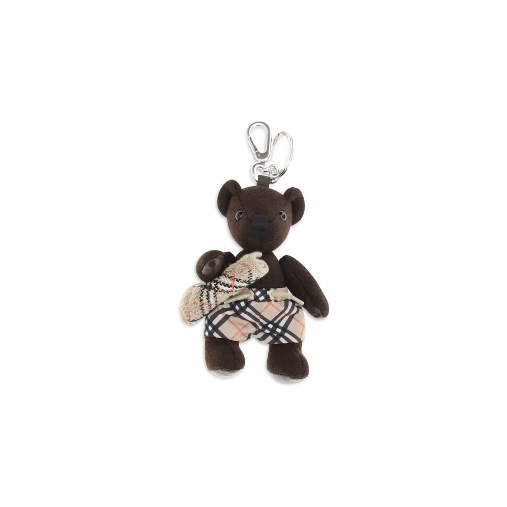 Burberry Thomas Bear Charm Keychain - Luxurious Wool Accessory