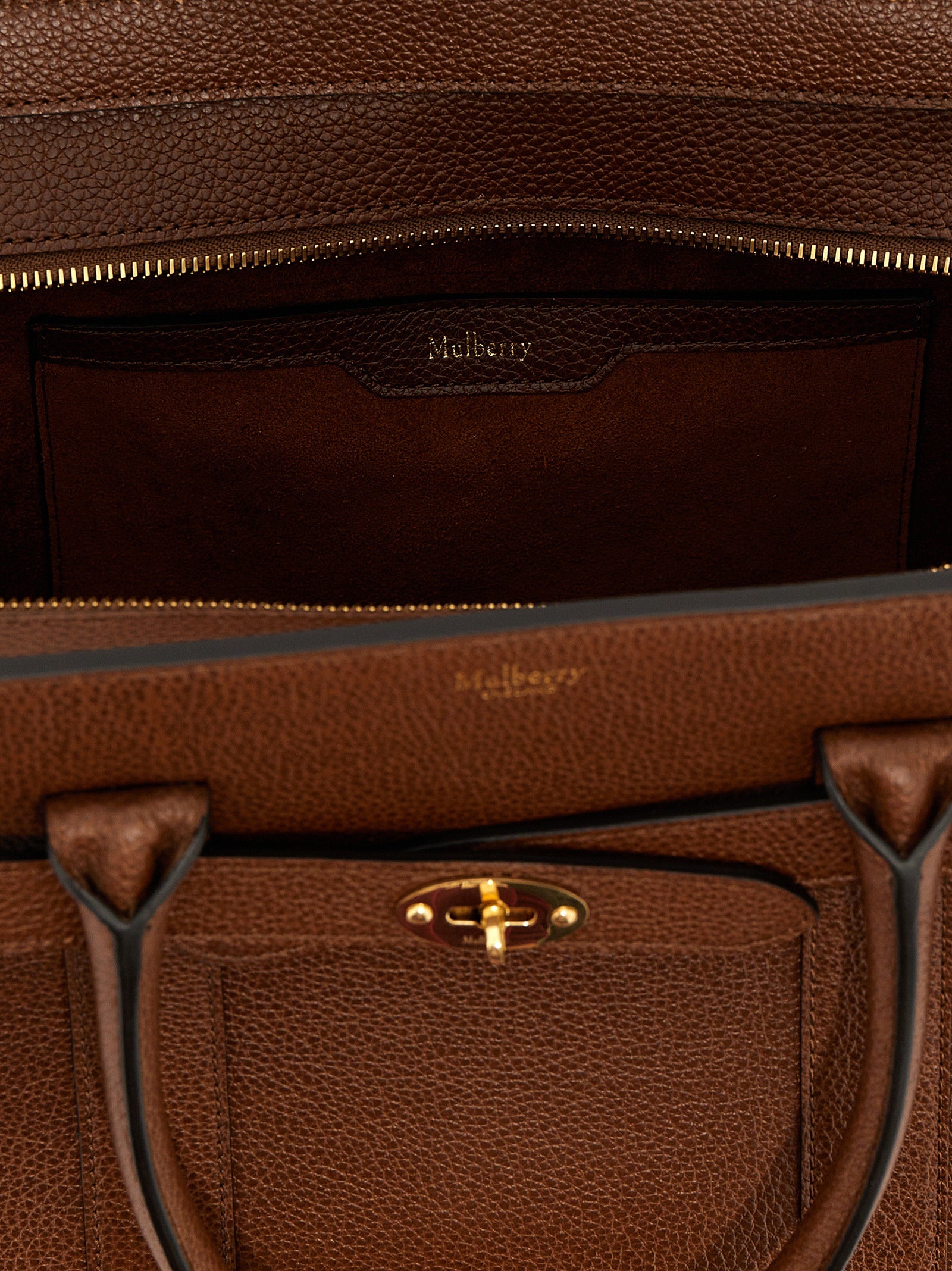 Mulberry Brown Bovine Leather Tote Bag - Timeless Luxury Redefined