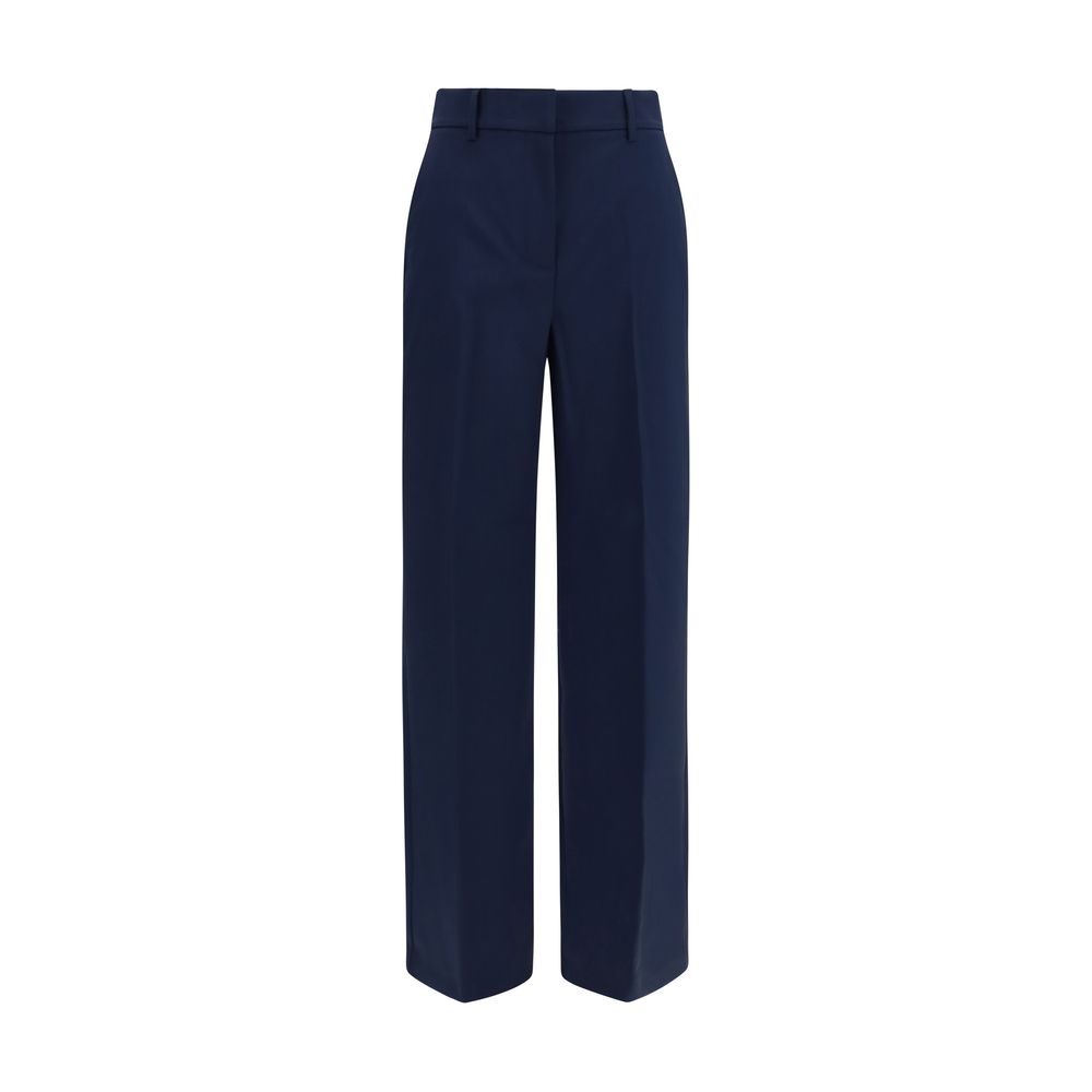 Max Mara Blue Wool Oves Aries Casual Pants - Timeless Luxury Elegance