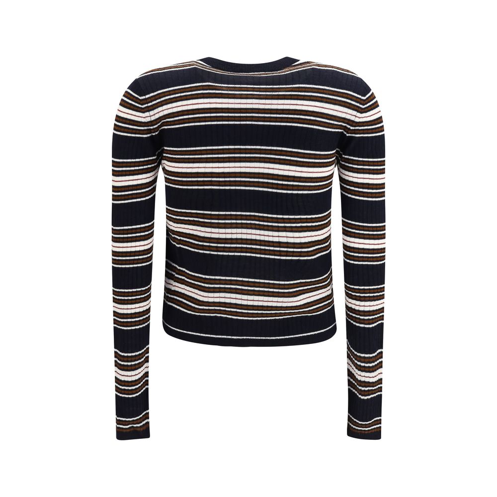 Max Mara Striped Silk and Wool Cardigan - Timeless Luxury Fashion