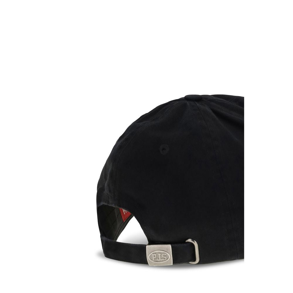 Parajumpers Black Cotton Cap - Timeless Luxury Accessory