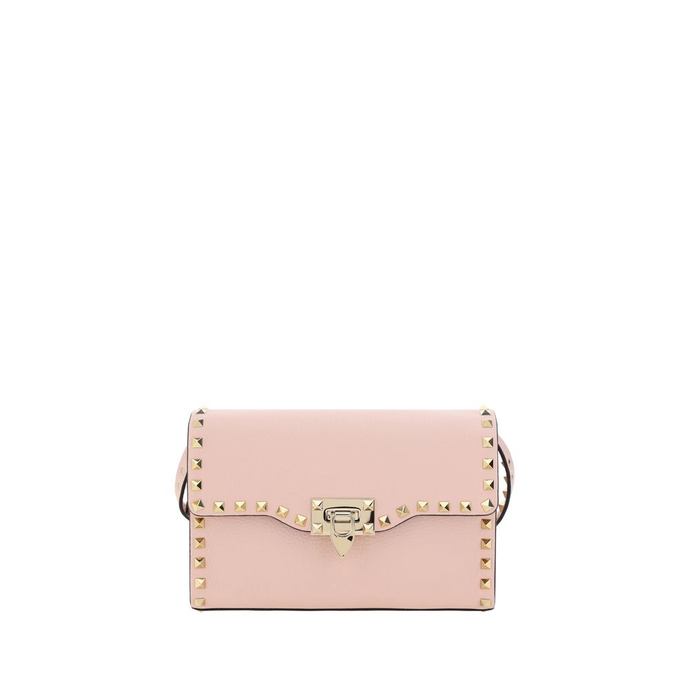 Valentino Garavani Pink Calf Leather Shoulder Bag - Luxurious Elegance