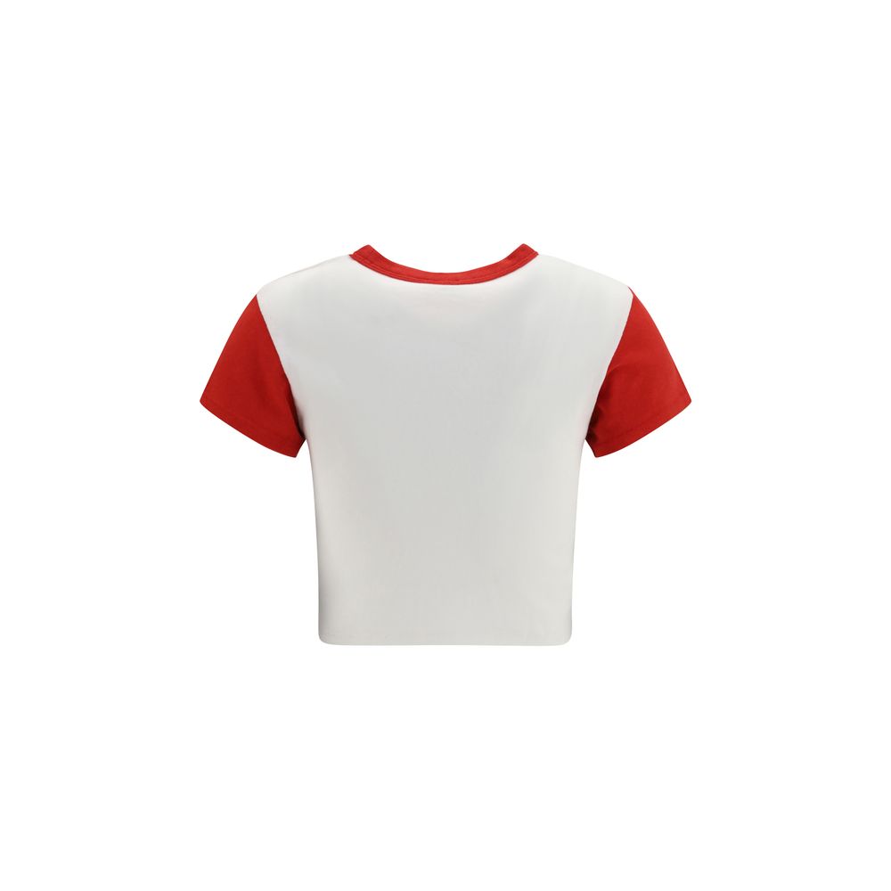 Indulge in the exquisite allure of the Kenzo White Cotton Sportswear T-shirt, crafted from luxurious cotton jersey, embodying sophistication and effortless style for the discerning individual.