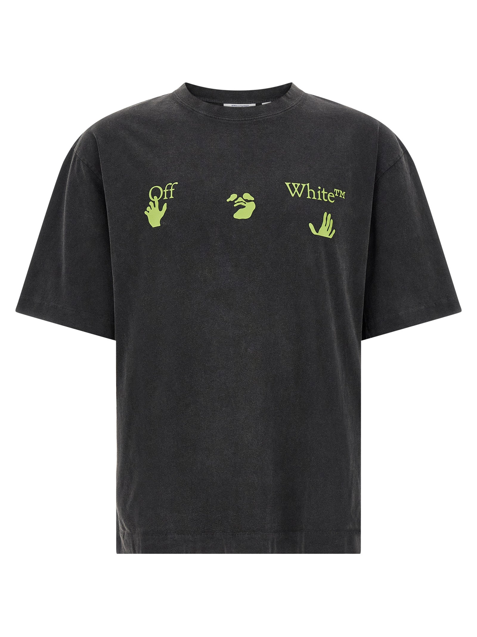 Elevate your urban wardrobe with the Off-White Bacco Arrow Skate T-shirt, crafted from premium cotton, showcasing exquisite artistry and a sophisticated silhouette.