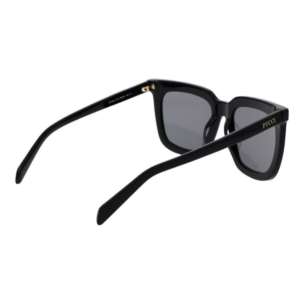 Experience the allure of Emilio Pucci Black Acetate Sunglasses, a 2023 masterpiece of premium craftsmanship that elevates your sophisticated style and embodies timeless luxury.