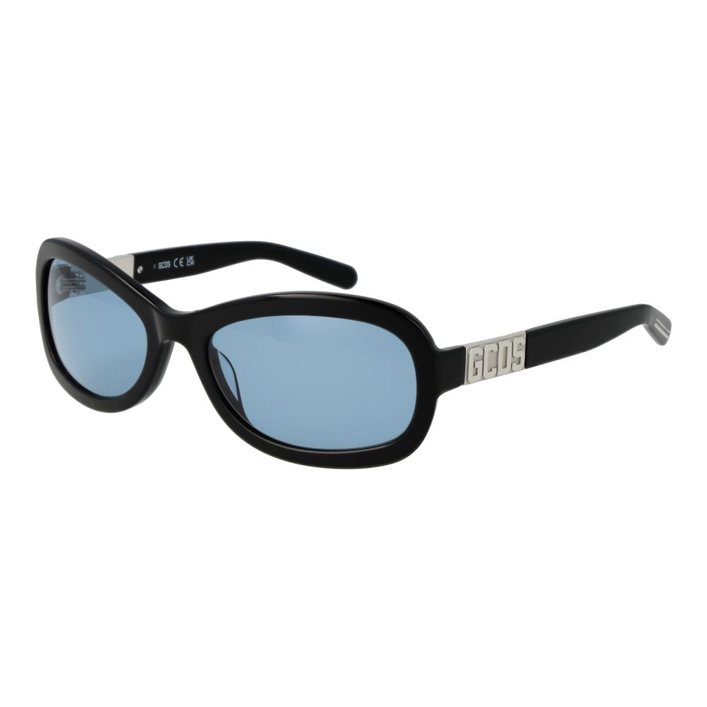 Discover the GCDS Black Acetate Sunglasses, where exquisite craftsmanship meets bold elegance, offering timeless style and unparalleled protection for the discerning individual.