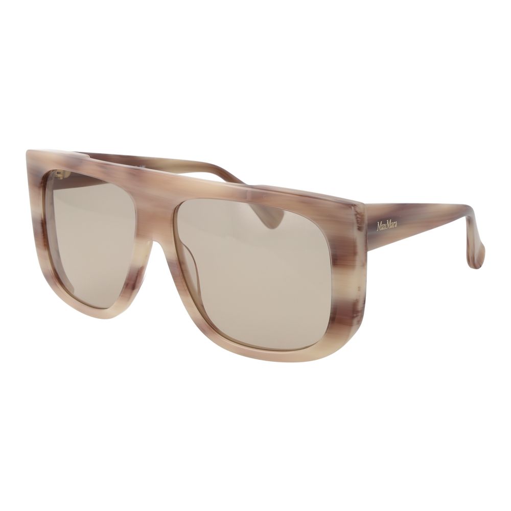 Discover the Max Mara Cream Acetate Sunglasses, a blend of exquisite craftsmanship and timeless elegance, perfect for those who embody luxury and sophistication.