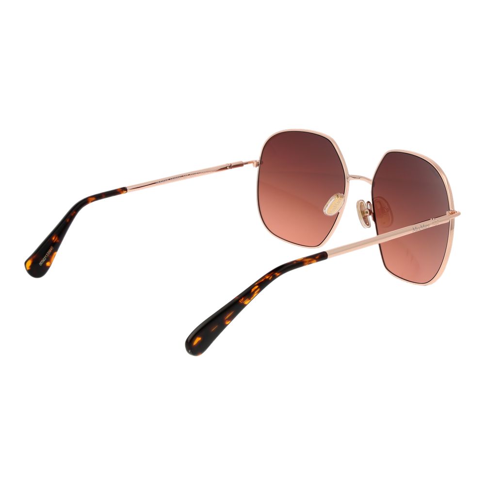 Discover the Max Mara Rose Gold Metal Sunglasses, where exquisite craftsmanship meets timeless elegance, enhancing your allure with every wear.