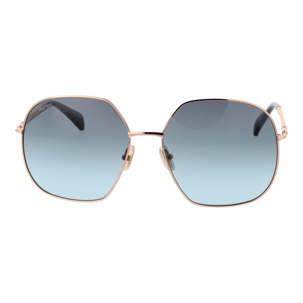 Elevate your style with Max Mara Rose Gold Metal Sunglasses, where exquisite craftsmanship meets luxurious design, perfect for those who embody elegance and confidence.