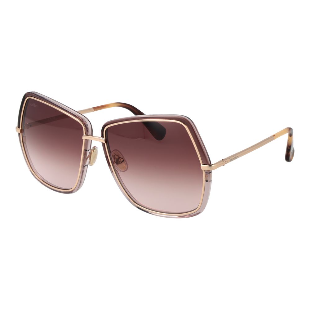 Elevate your style with Max Mara Gold Metal Sunglasses, where exquisite craftsmanship meets luxurious design, embodying timeless sophistication for the discerning individual.