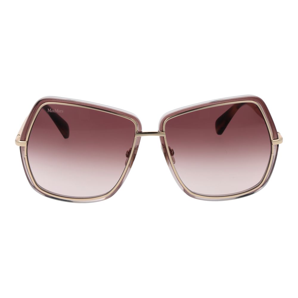 Elevate your style with Max Mara Gold Metal Sunglasses, where exquisite craftsmanship meets luxurious design, embodying timeless sophistication for the discerning individual.