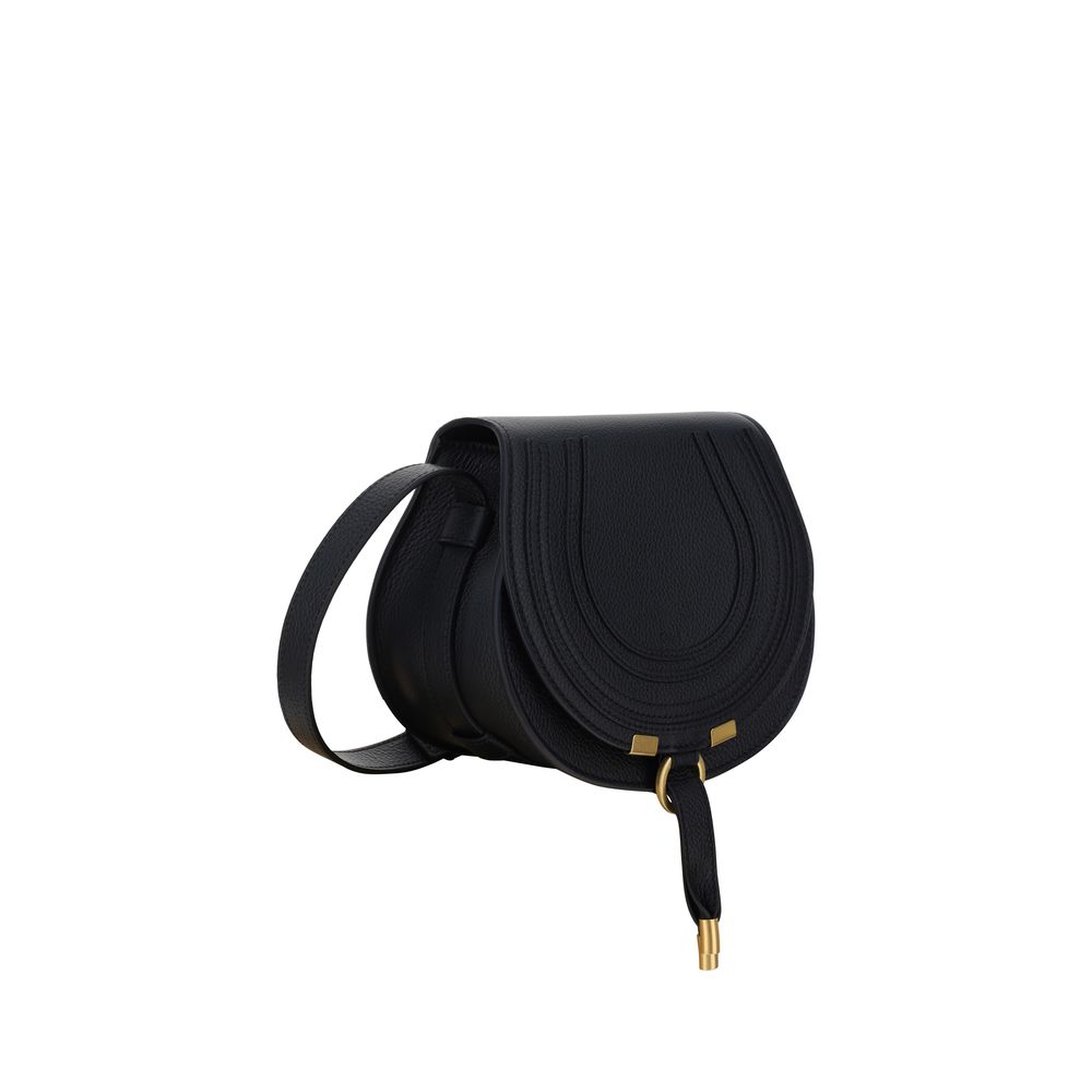 Indulge in the exquisite Chloé Black Calf Leather Bos Taurus Shoulder Bag, a masterpiece of artisanal elegance and sophisticated design, perfect for the discerning individual.