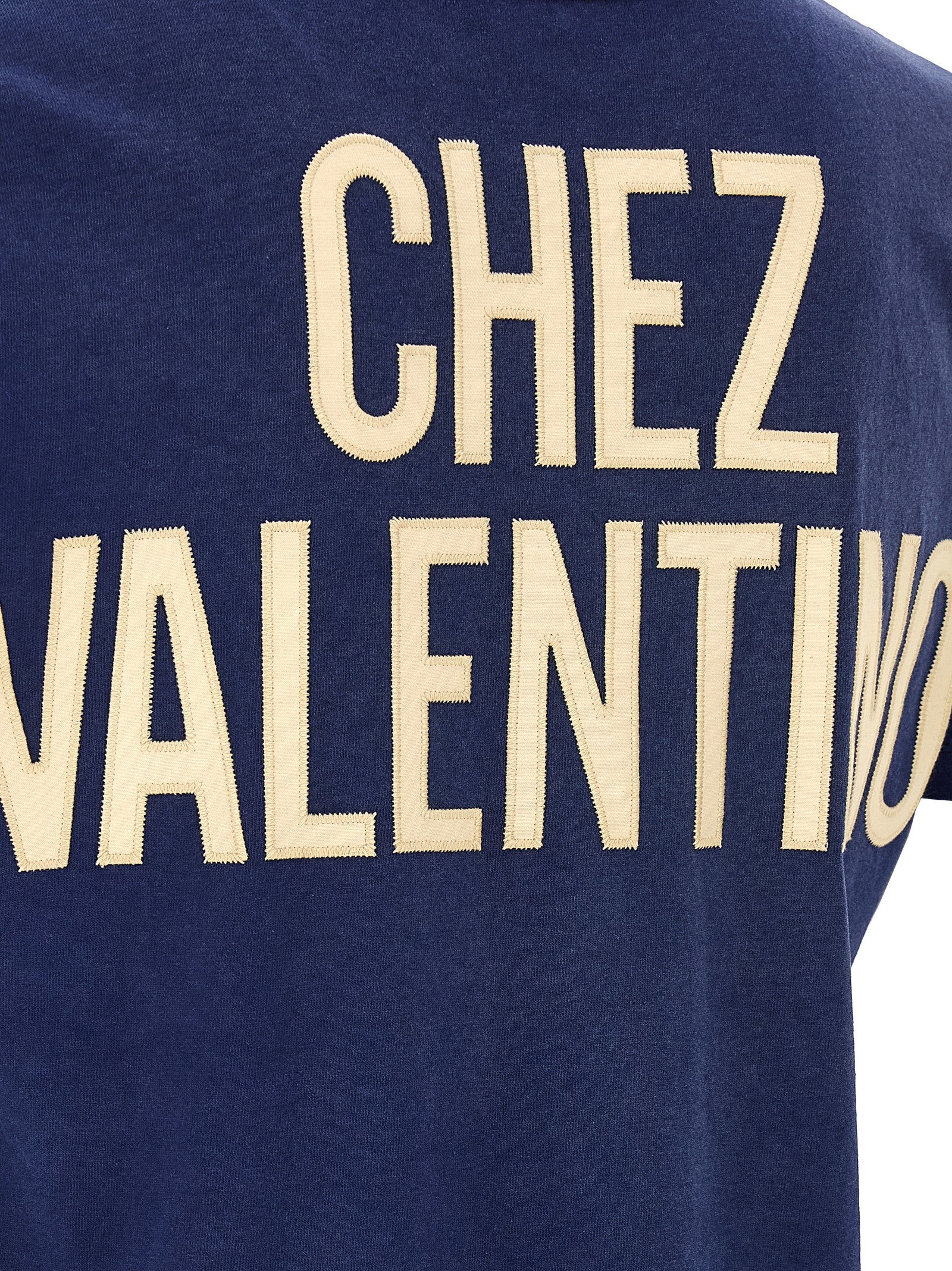 Elevate your wardrobe with the Valentino Garavani Blue Cotton T-shirt, where exquisite craftsmanship meets bold design, perfect for the discerning trendsetter.