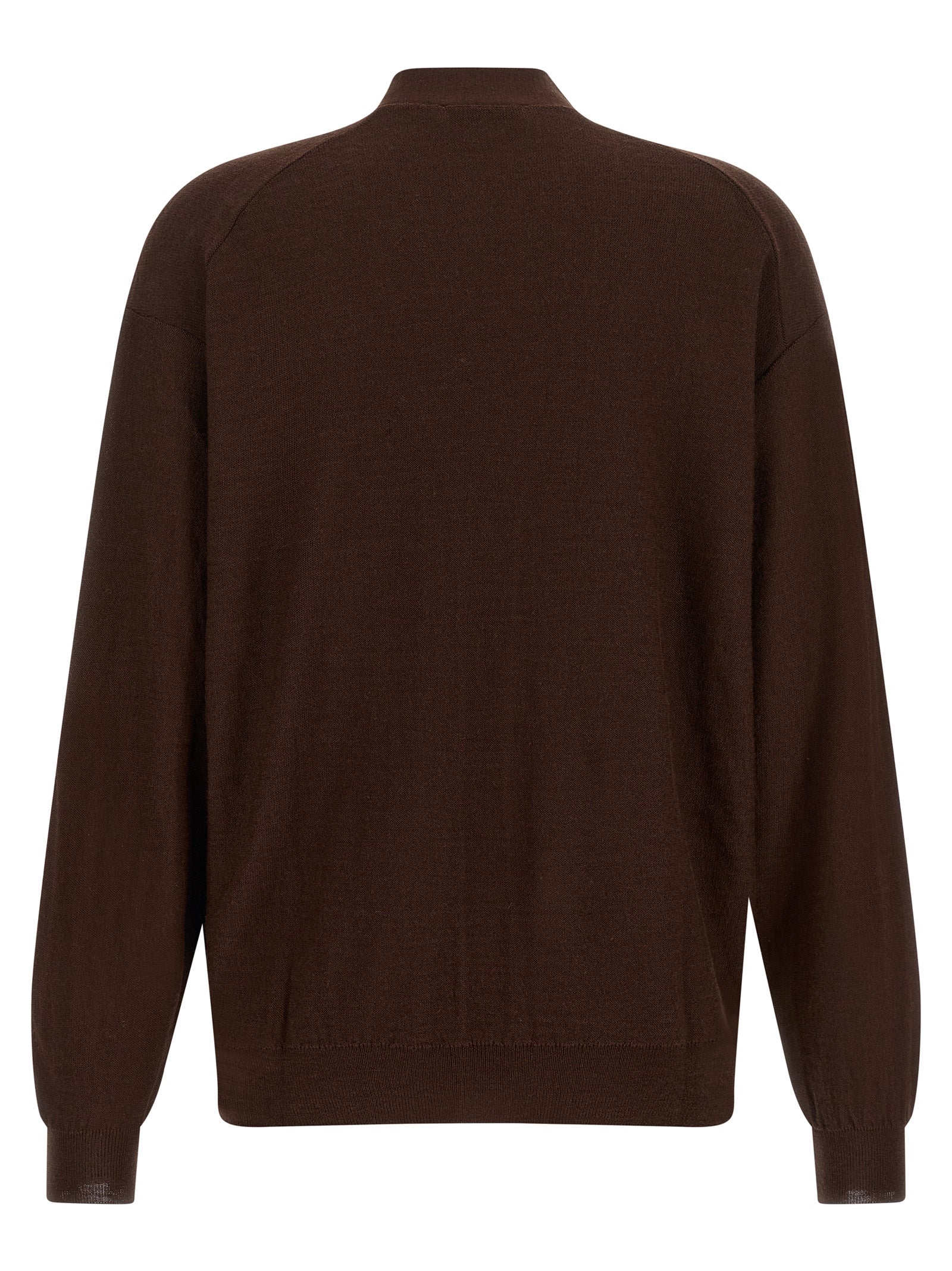 Lemaire Bordeaux Wool Cardigan - Effortless Luxury Redefined