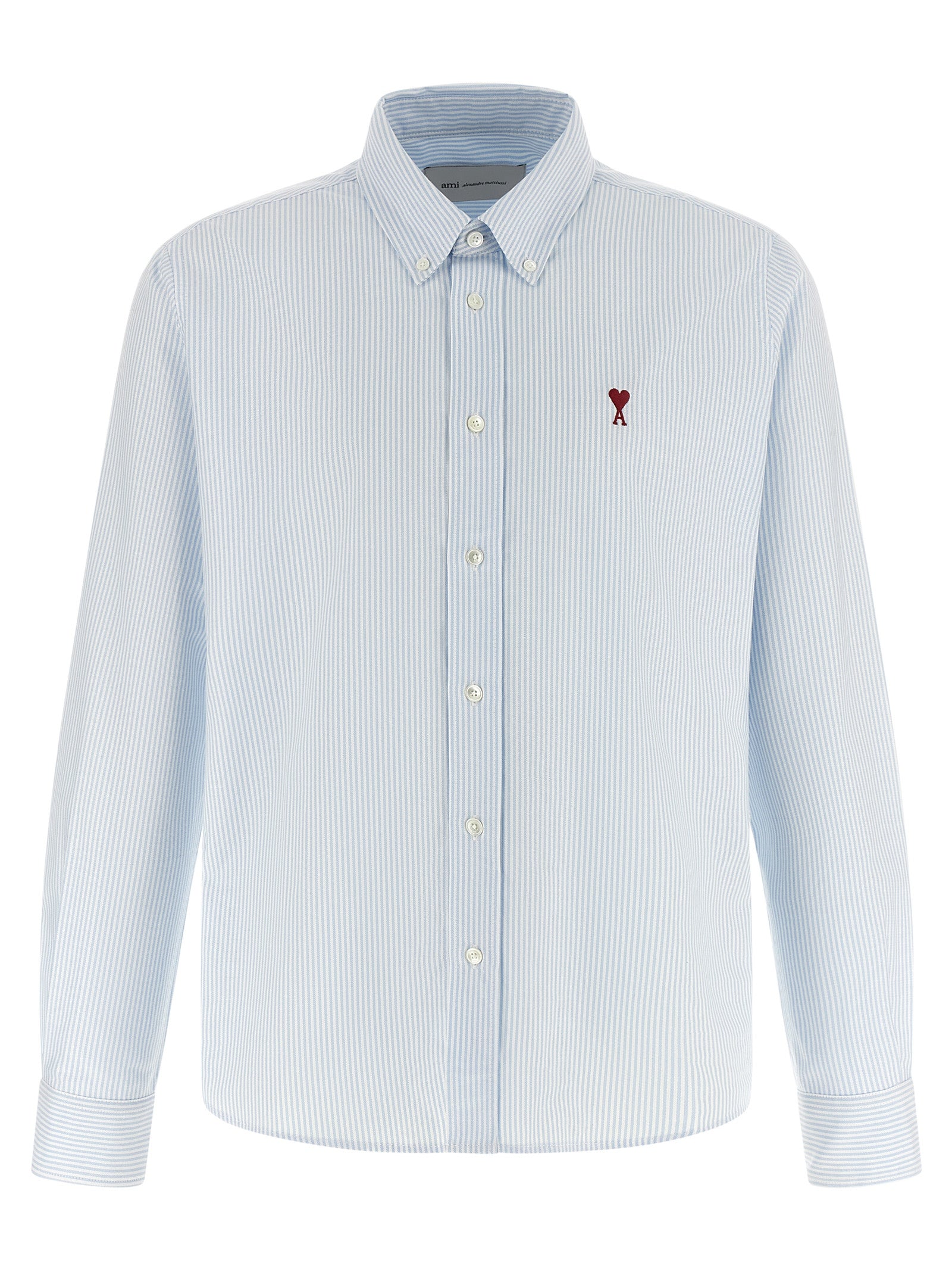 Ami Paris Blue Cotton Blouse - Timeless Elegance Redefined