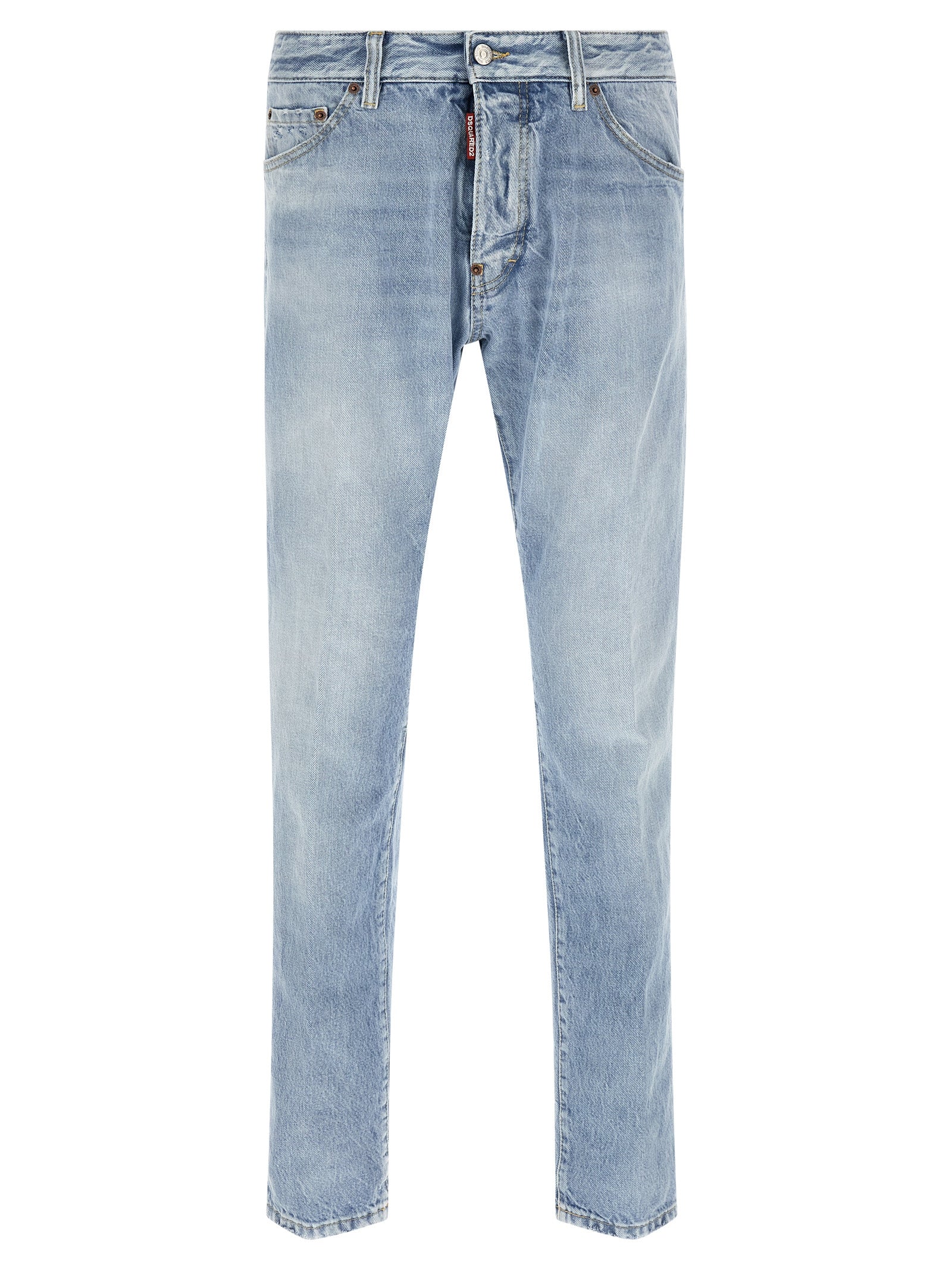 Elevate your style with DSQUARED2's Teddy denim jeans, crafted from pure cotton for a chic, worn-in look. Experience luxury that transcends trends.