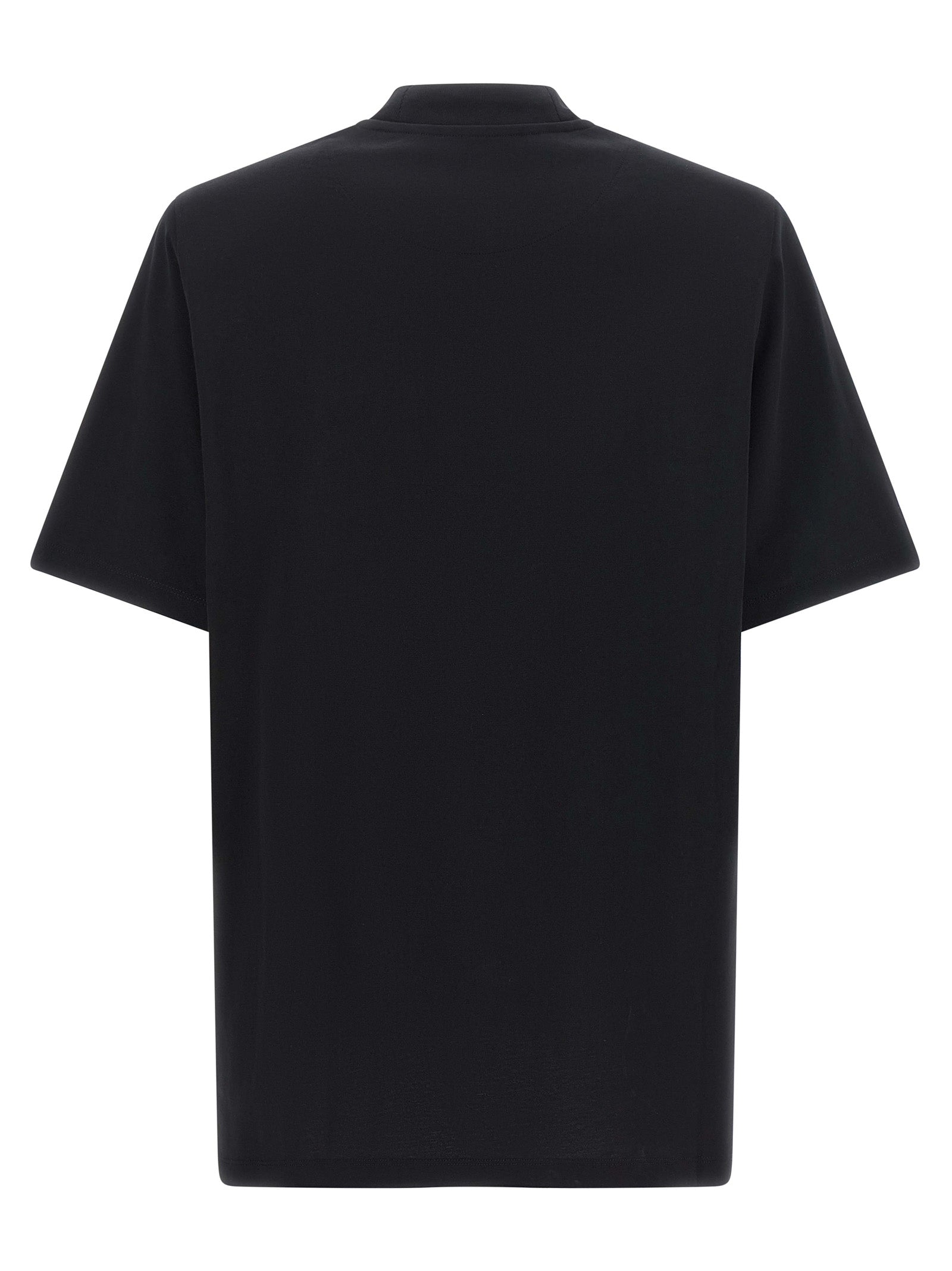 Elevate your wardrobe with The Attico Black Cotton T-Shirt, a blend of relaxed elegance and refined luxury, crafted from pure cotton for timeless sophistication.