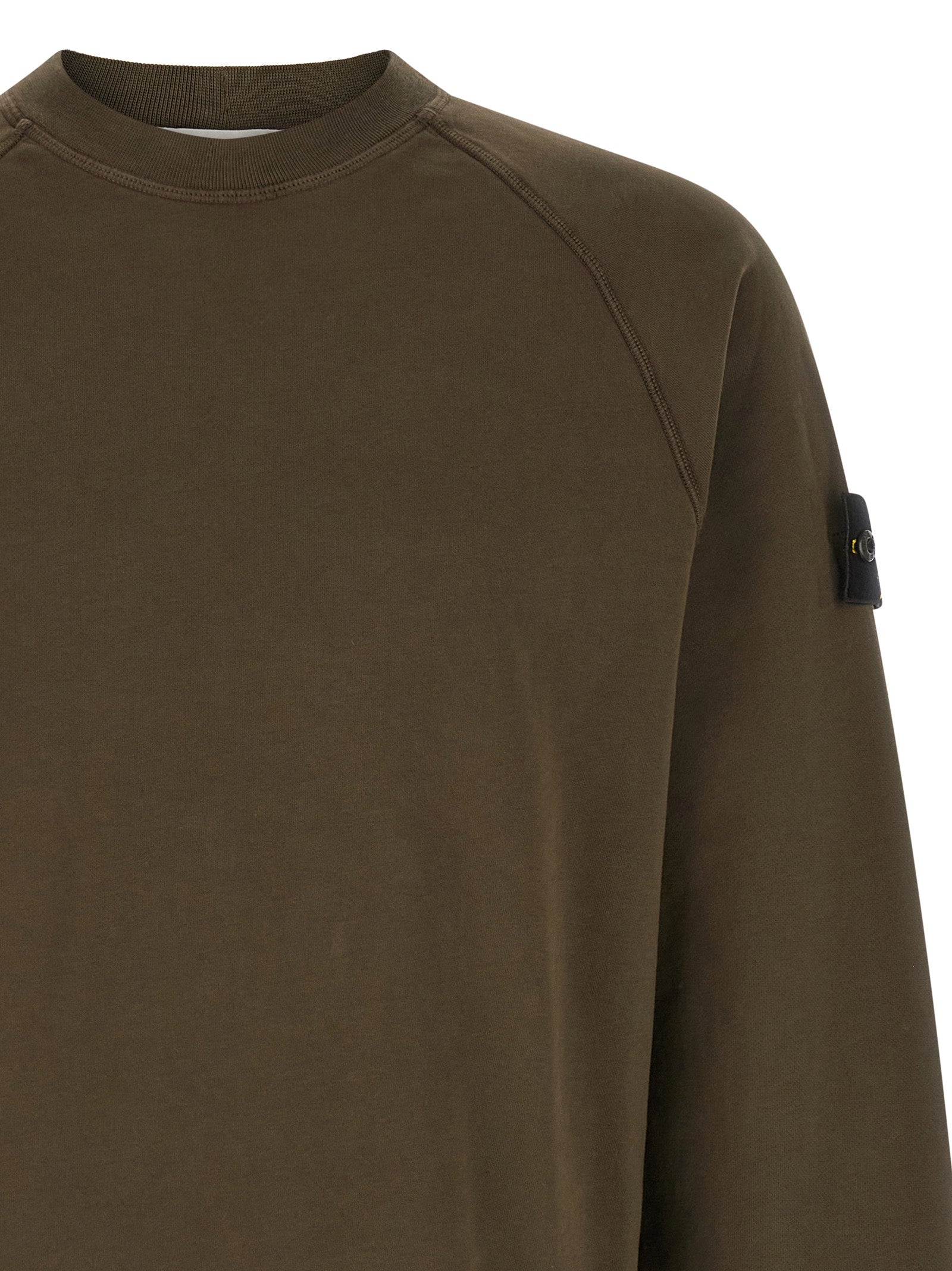 Experience the exquisite craftsmanship of the Stone Island Gray Cotton Sweatshirt, a masterpiece in minimal design that elevates your style with luxurious comfort.