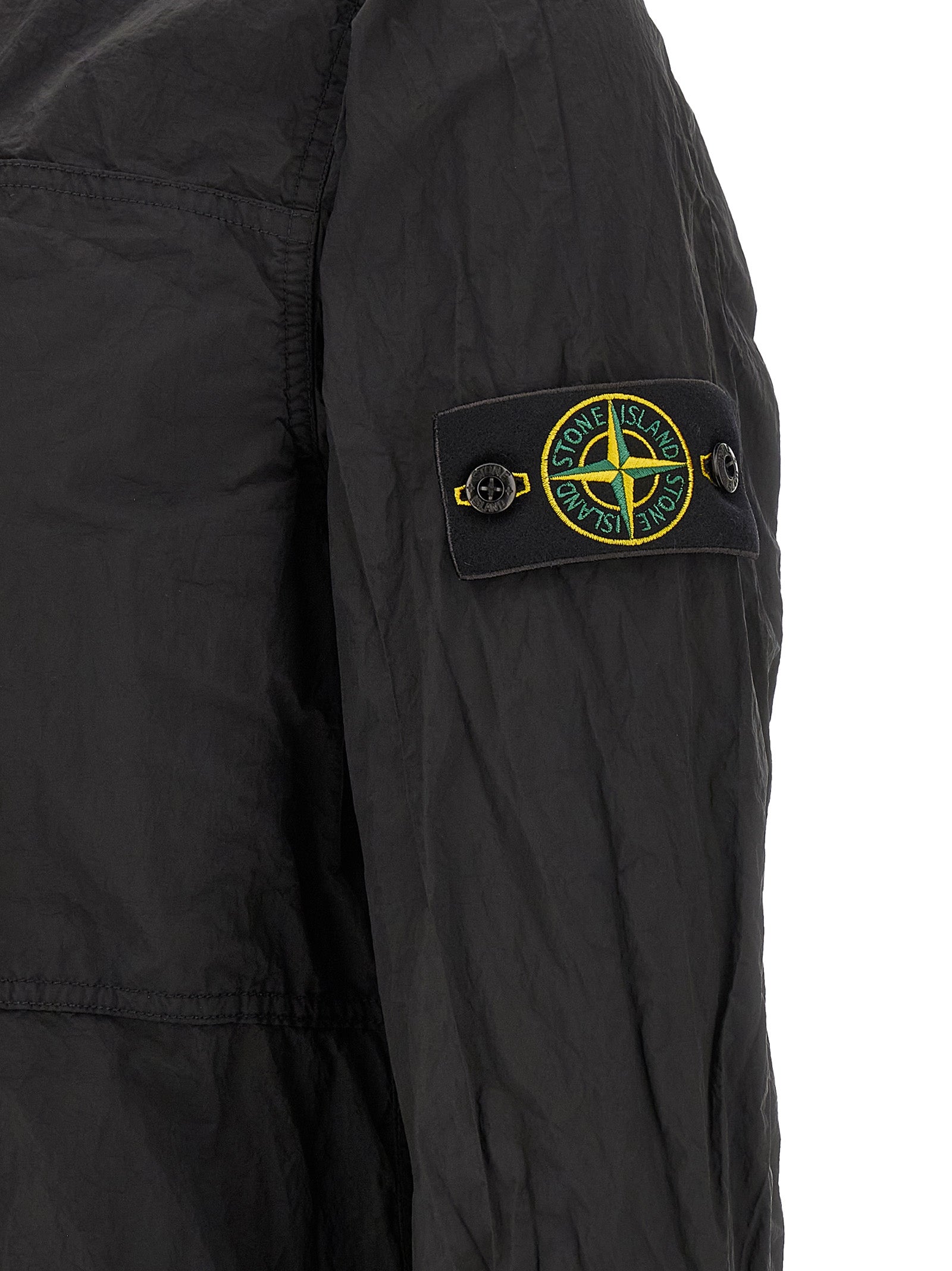 Discover the Stone Island Black Polyamide Blouse, a sustainable masterpiece crafted from ECONYL® yarn, merging luxury with eco-conscious elegance for the discerning individual.