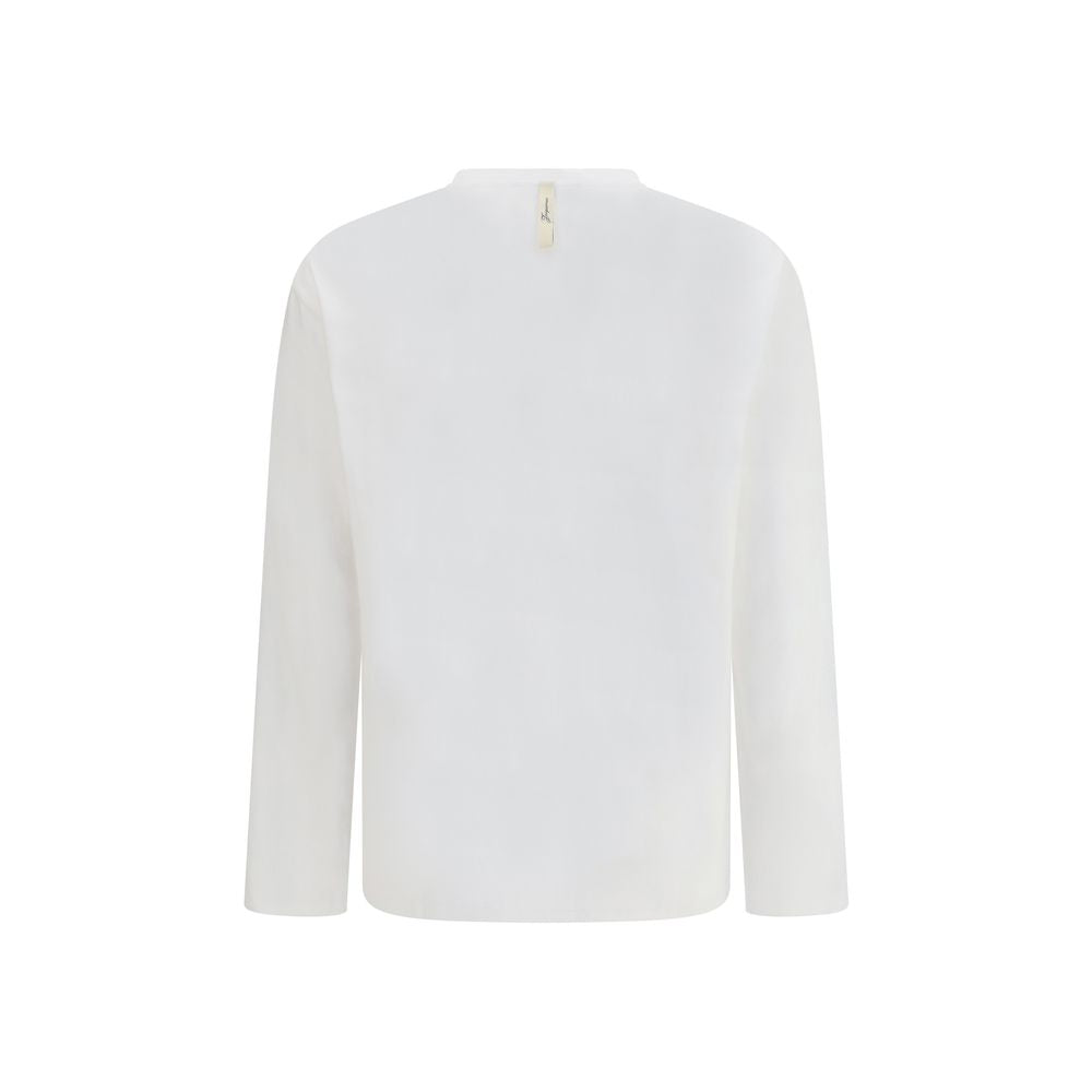Jacquemus Long Sleeve T-Shirt - Exquisite Cotton and Hemp Blend