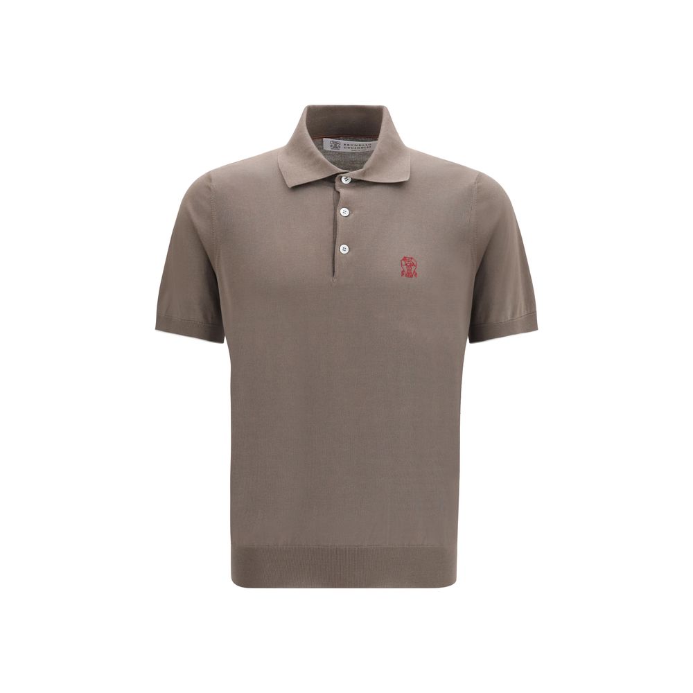 Indulge in the refined elegance of the Brunello Cucinelli Brown Cotton Polo Shirt, a timeless piece crafted for those who appreciate luxury and sophistication.