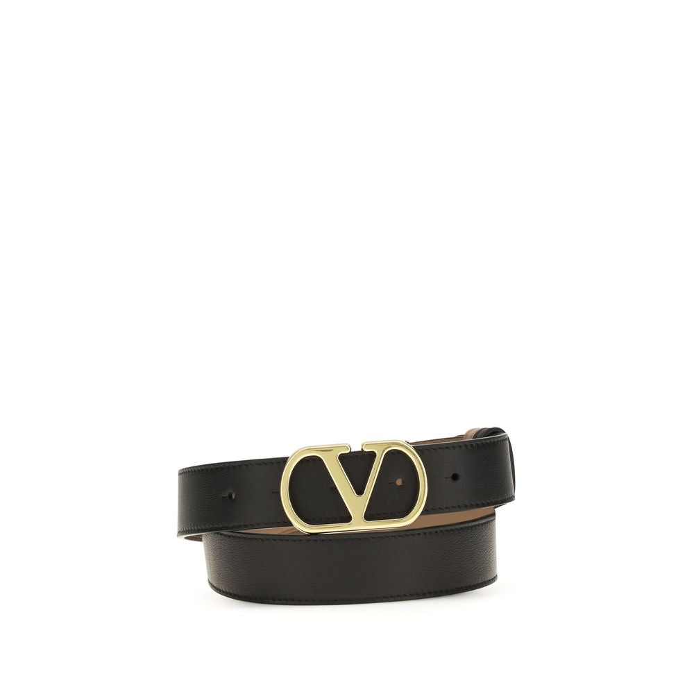 Valentino Garavani VLogo Signature Reversible Calf Leather Belt