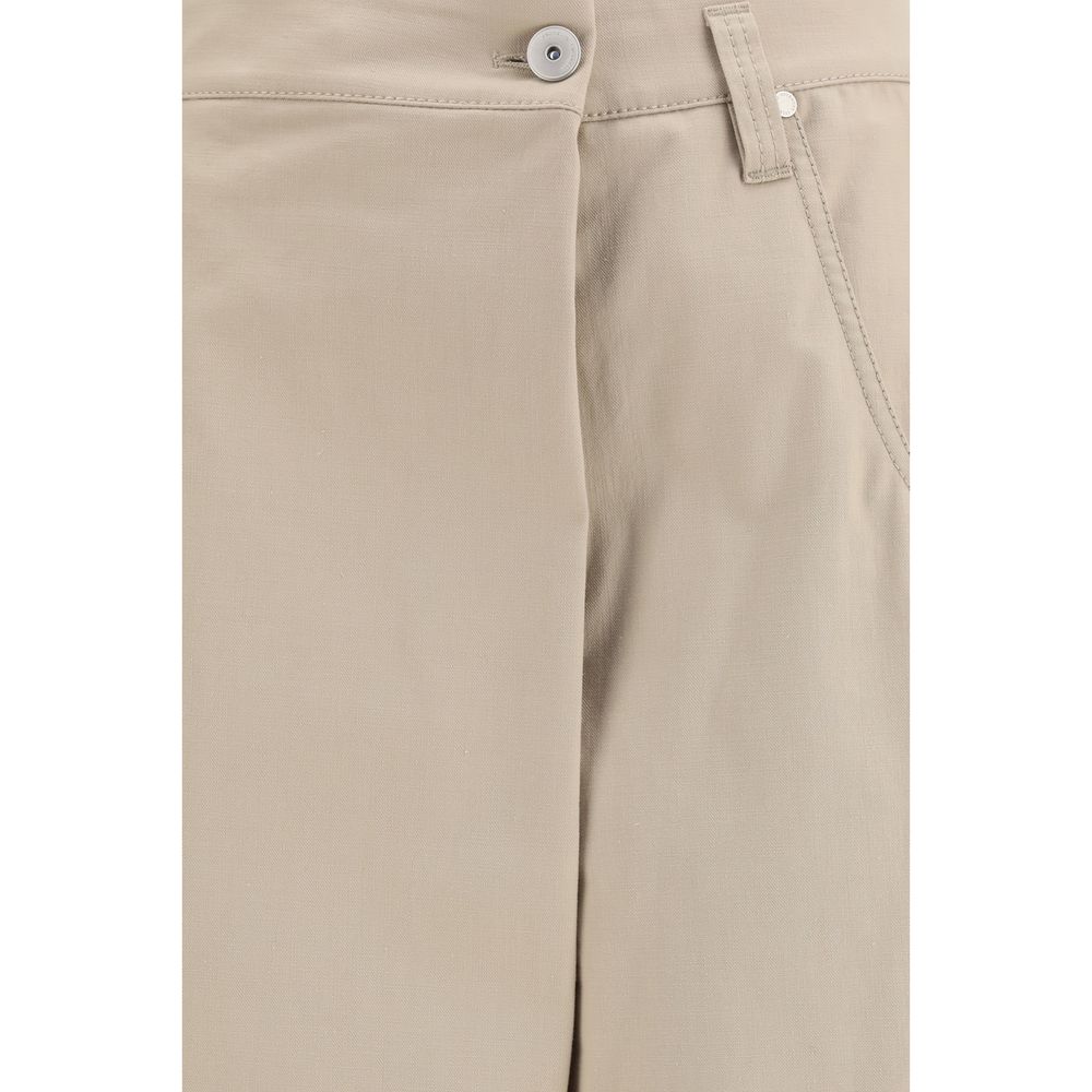 Brunello Cucinelli Beige Cotton Casual Pants - Effortless Luxury