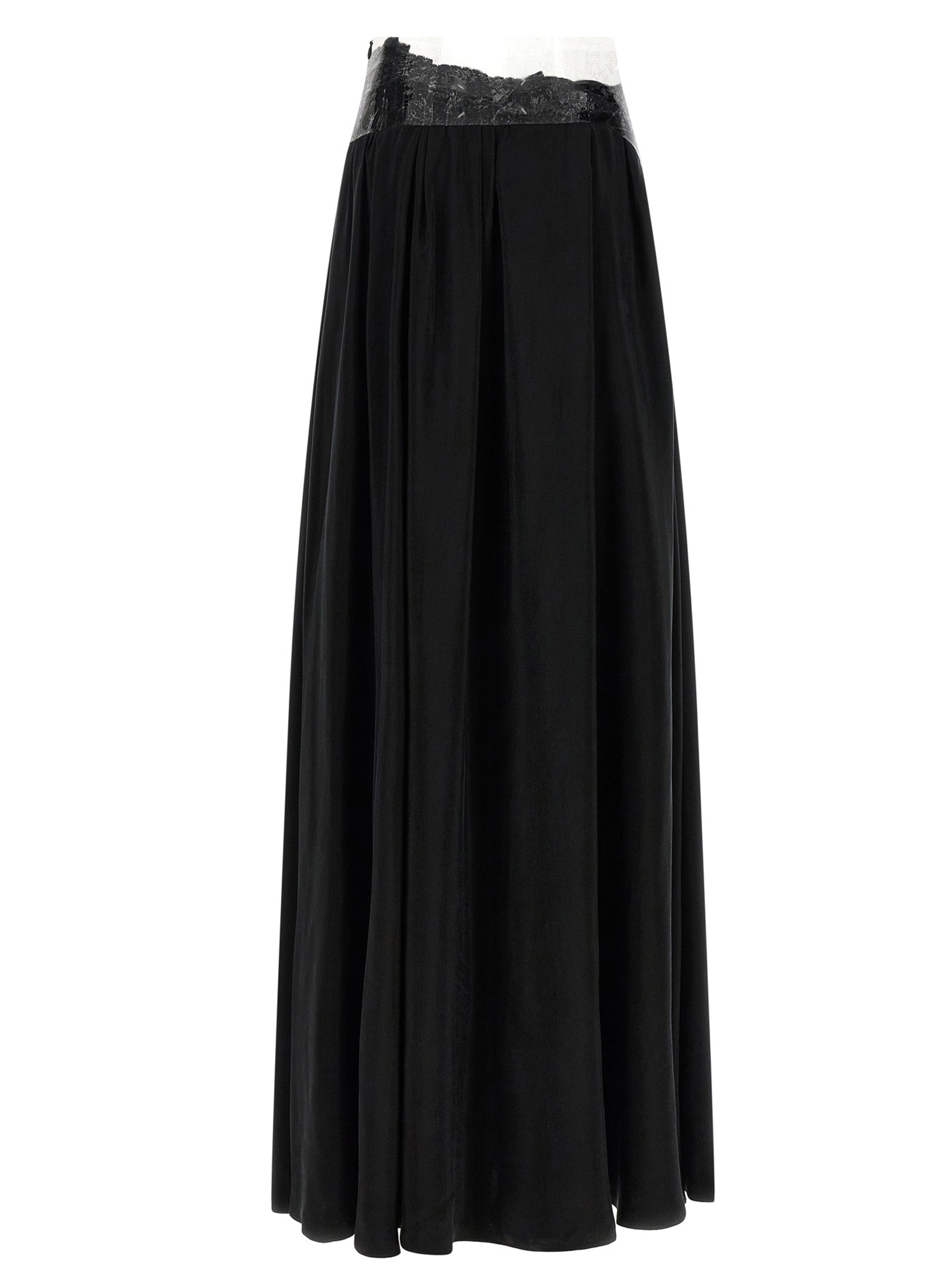 Maison Margiela Black Copper Mini Skirt - Luxurious Cupro Elegance
