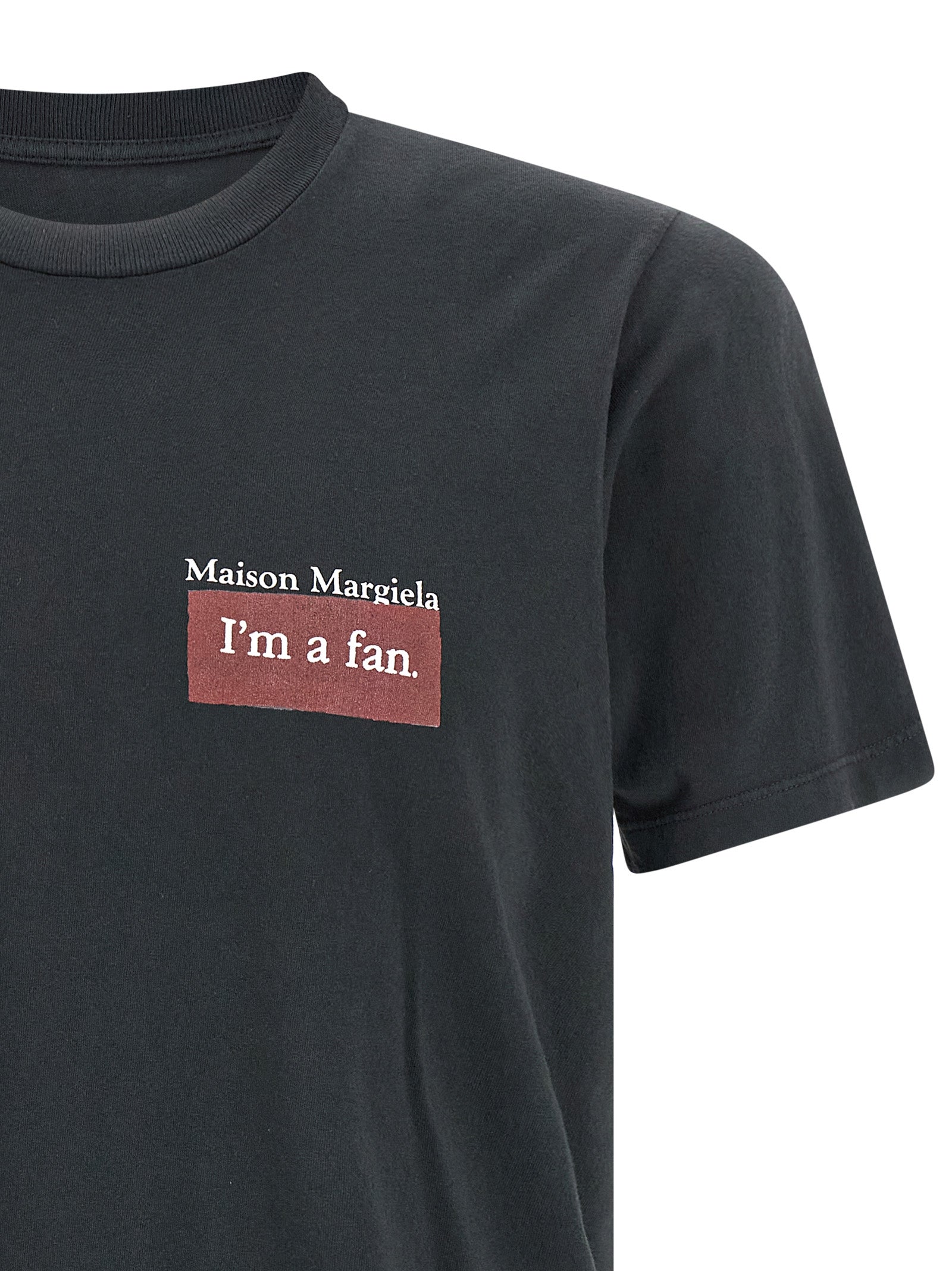 Maison Margiela Black Cotton T-Shirt - Artisanal Luxury Essential