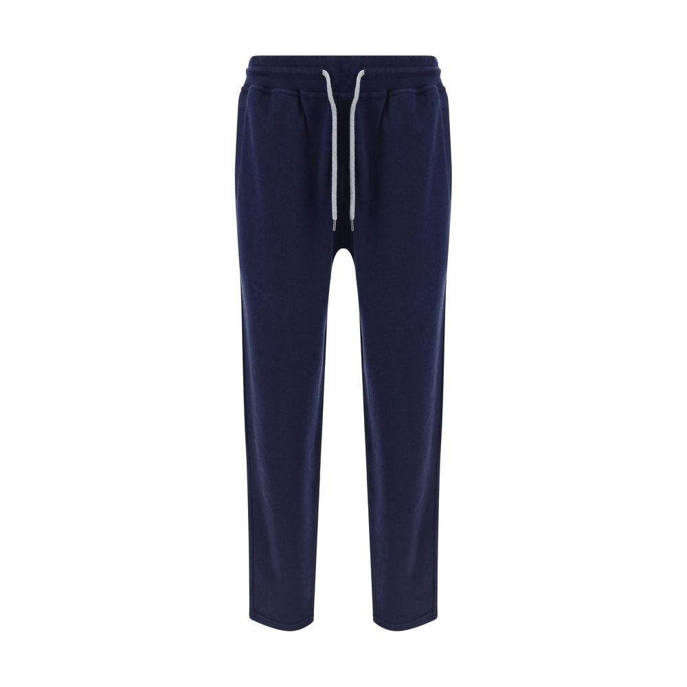 Brunello Cucinelli Blue Cotton Joggers - Timeless Elegance in Comfort