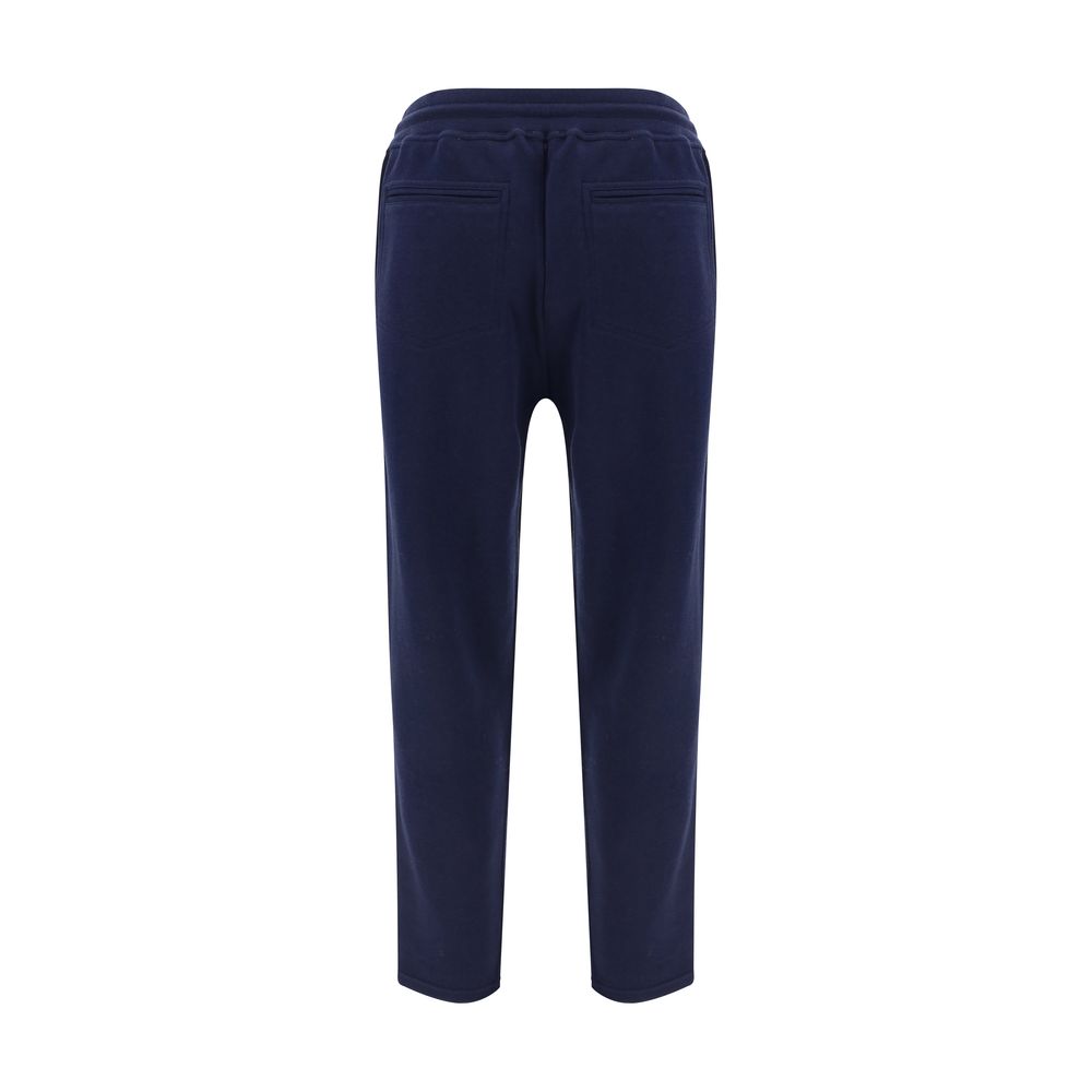 Brunello Cucinelli Blue Cotton Joggers - Elevate Your Elegance