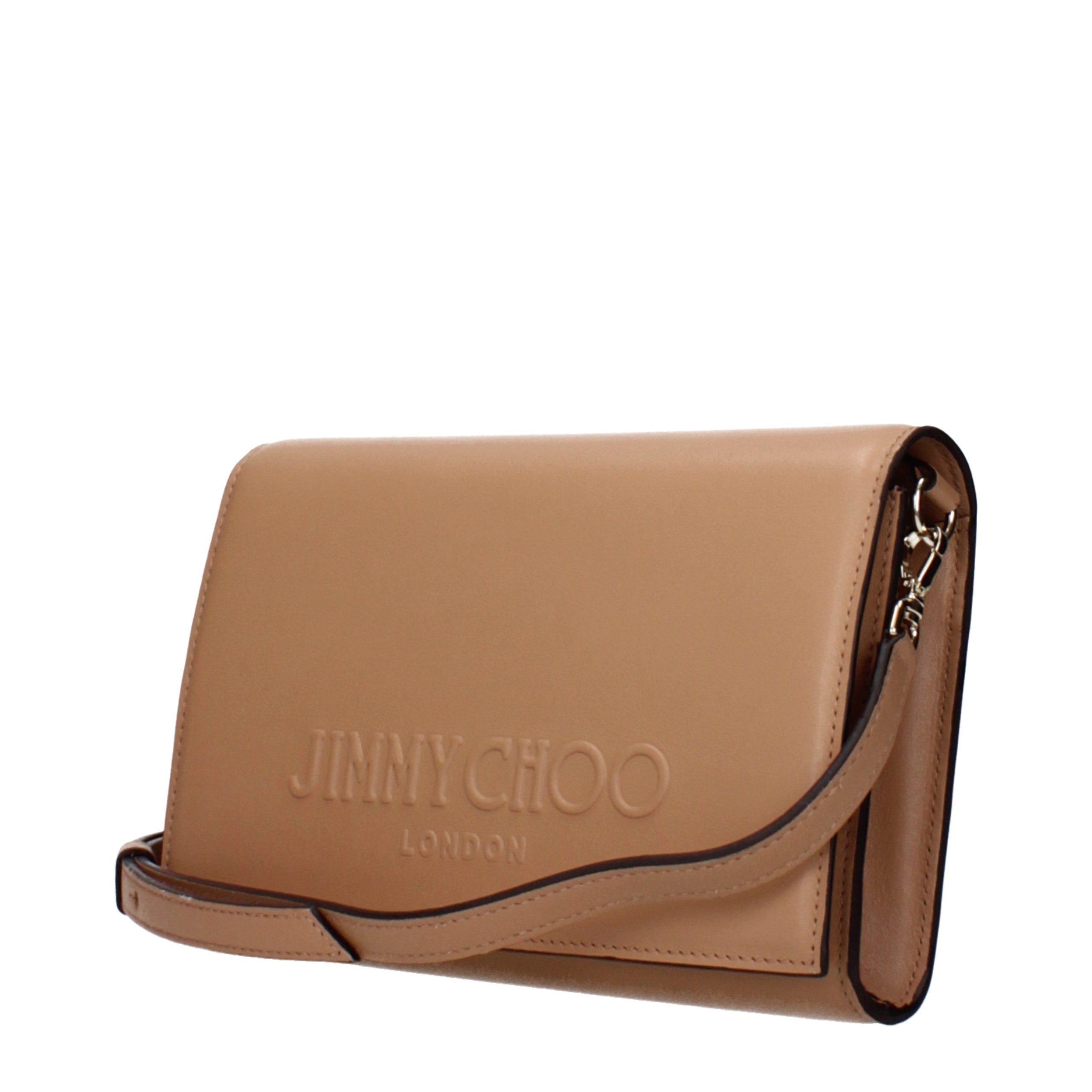 Jimmy Choo Brown Leather Clutch Bag - Timeless Luxury Accessory