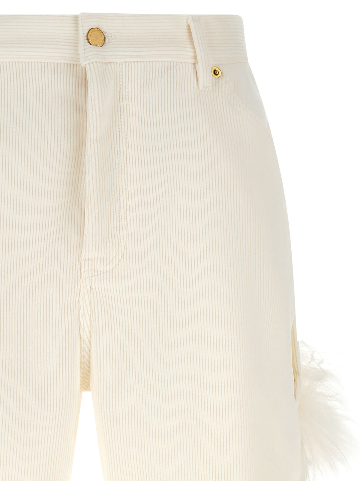 Darkpark White Cotton Casual Pants - Elevate Your Wardrobe with Luxe Style