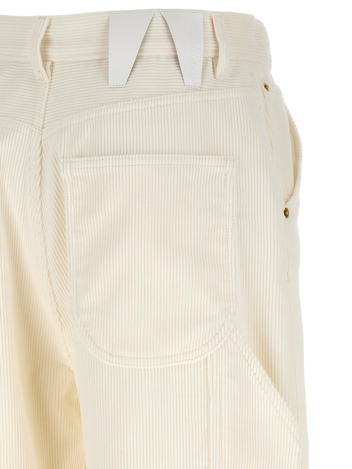 Darkpark White Cotton Casual Pants - Elevate Your Wardrobe