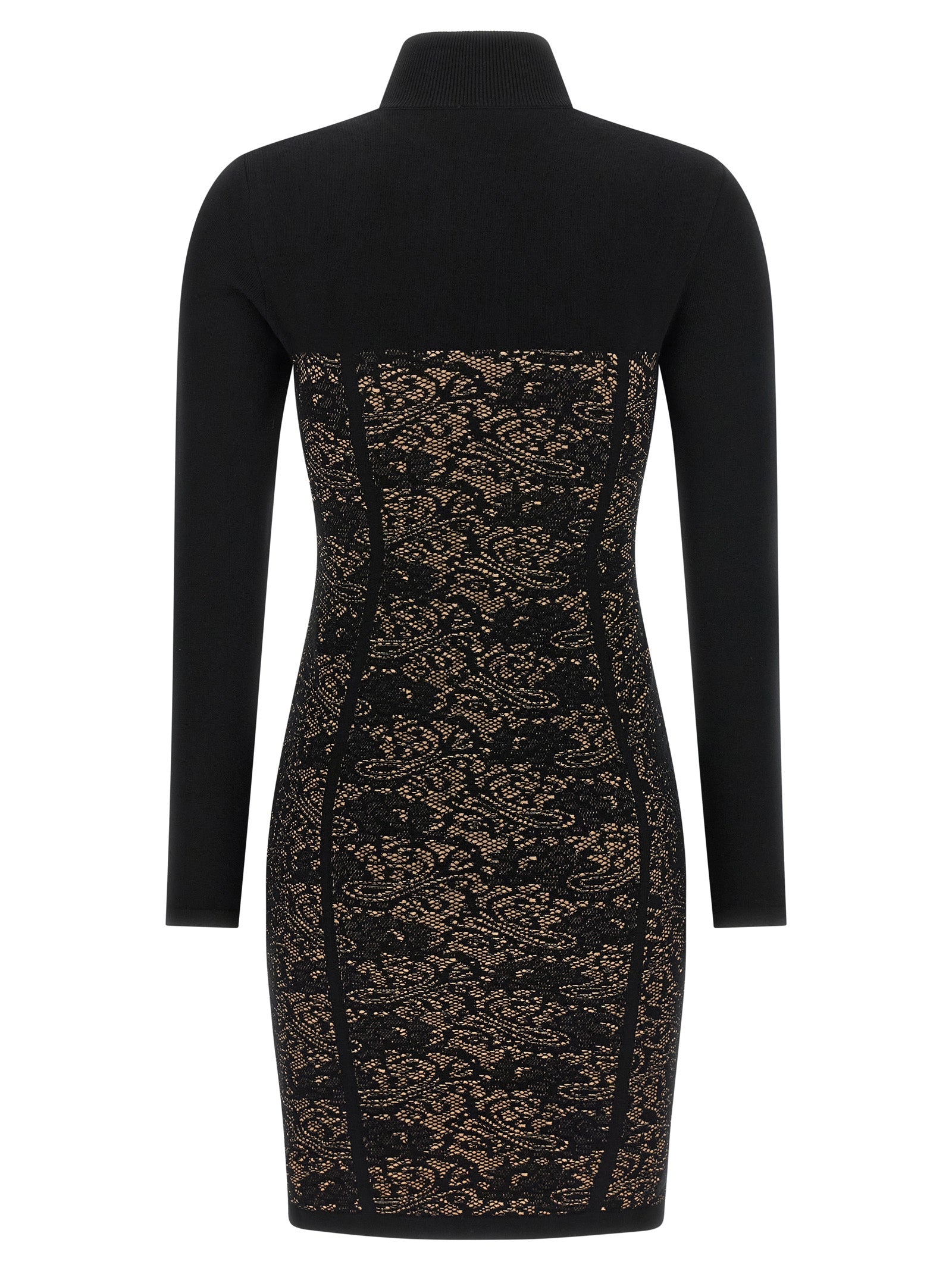 Elisabetta Franchi Black Viscose Short Dress