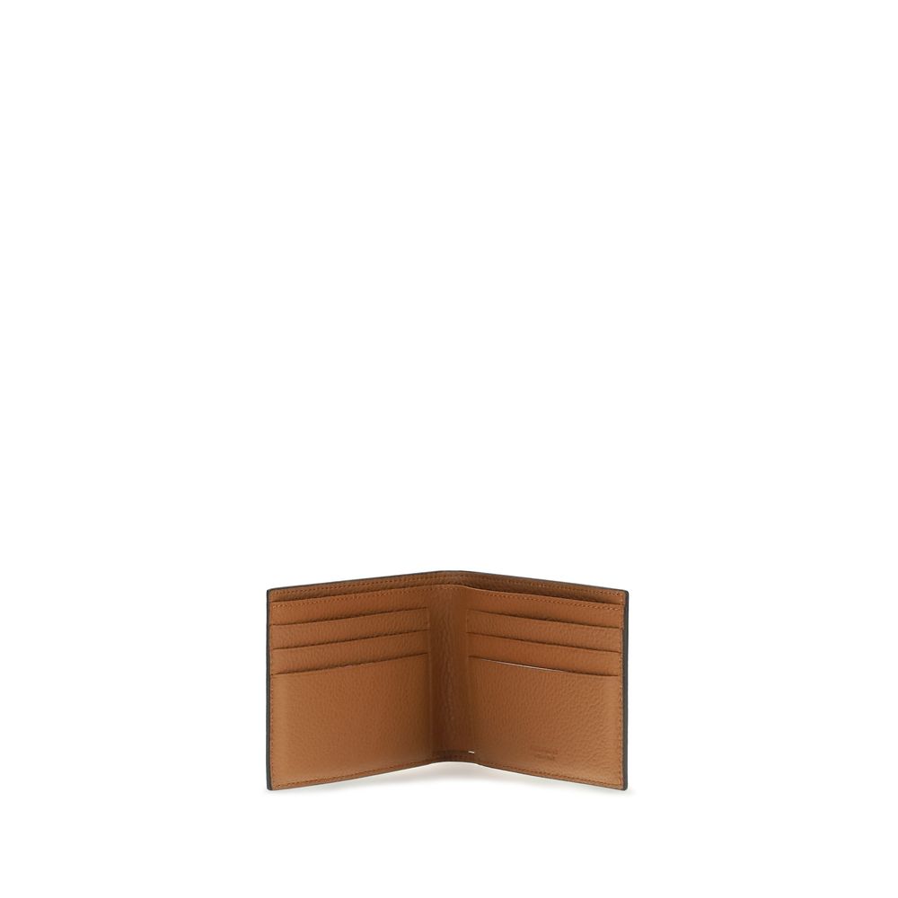 Ferragamo Gray Calf Leather Bos Taurus Wallet - Luxury Redefined