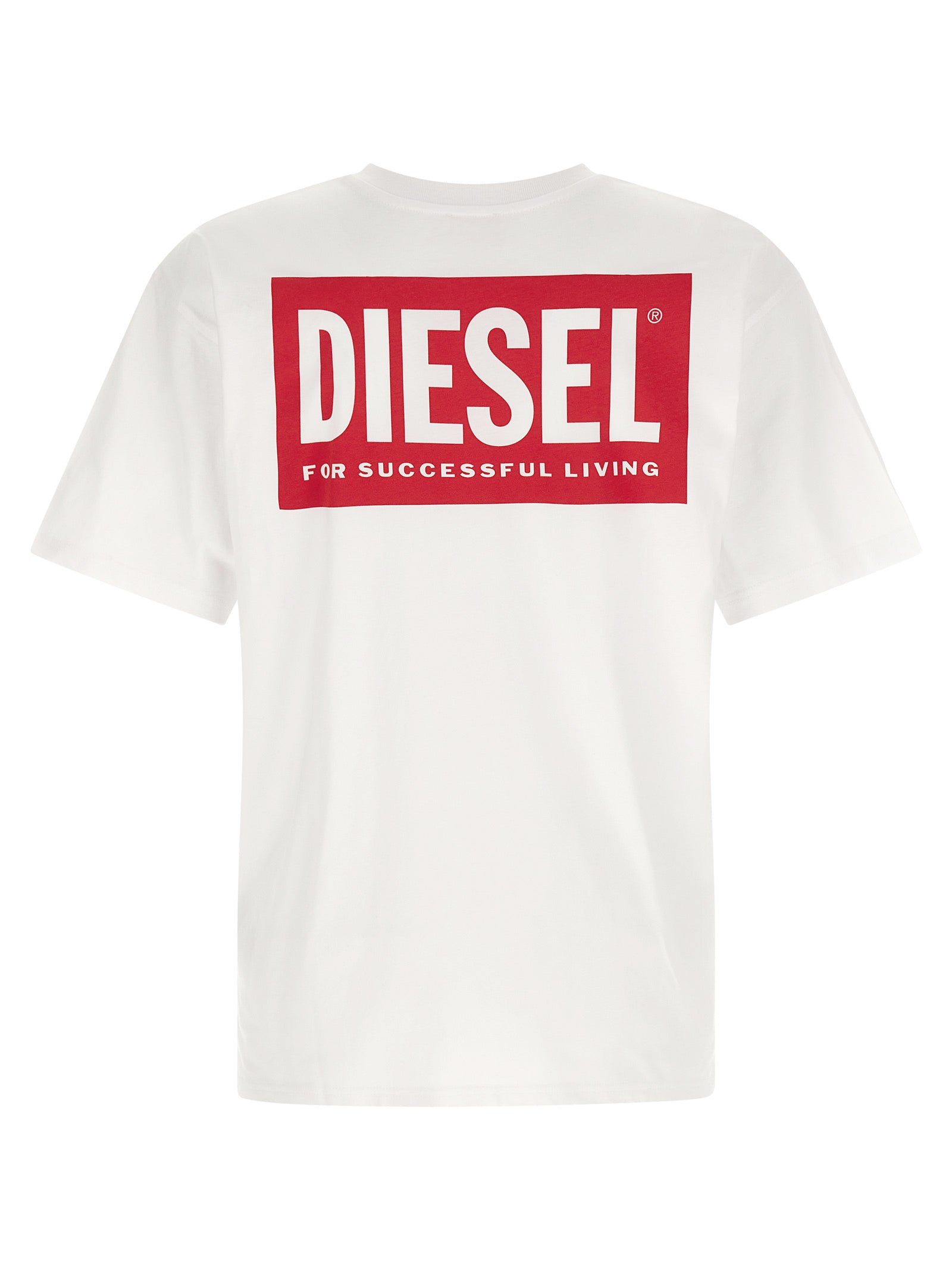 Diesel White Cotton T-Shirt - Effortless Luxury for the Modern Wardrobe