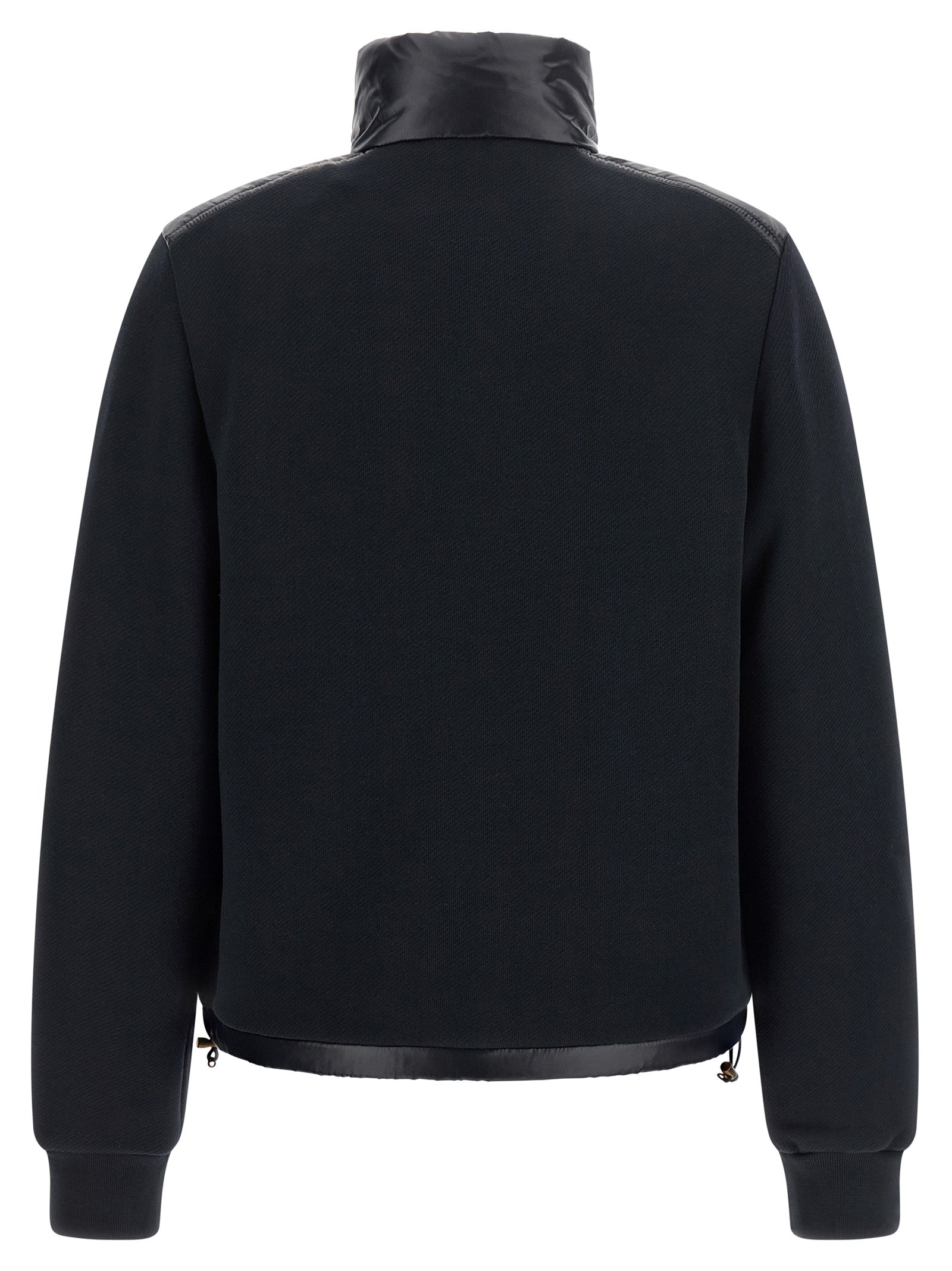 Moncler Blue Polyamide Cardigan - Elevate Your Urban Elegance