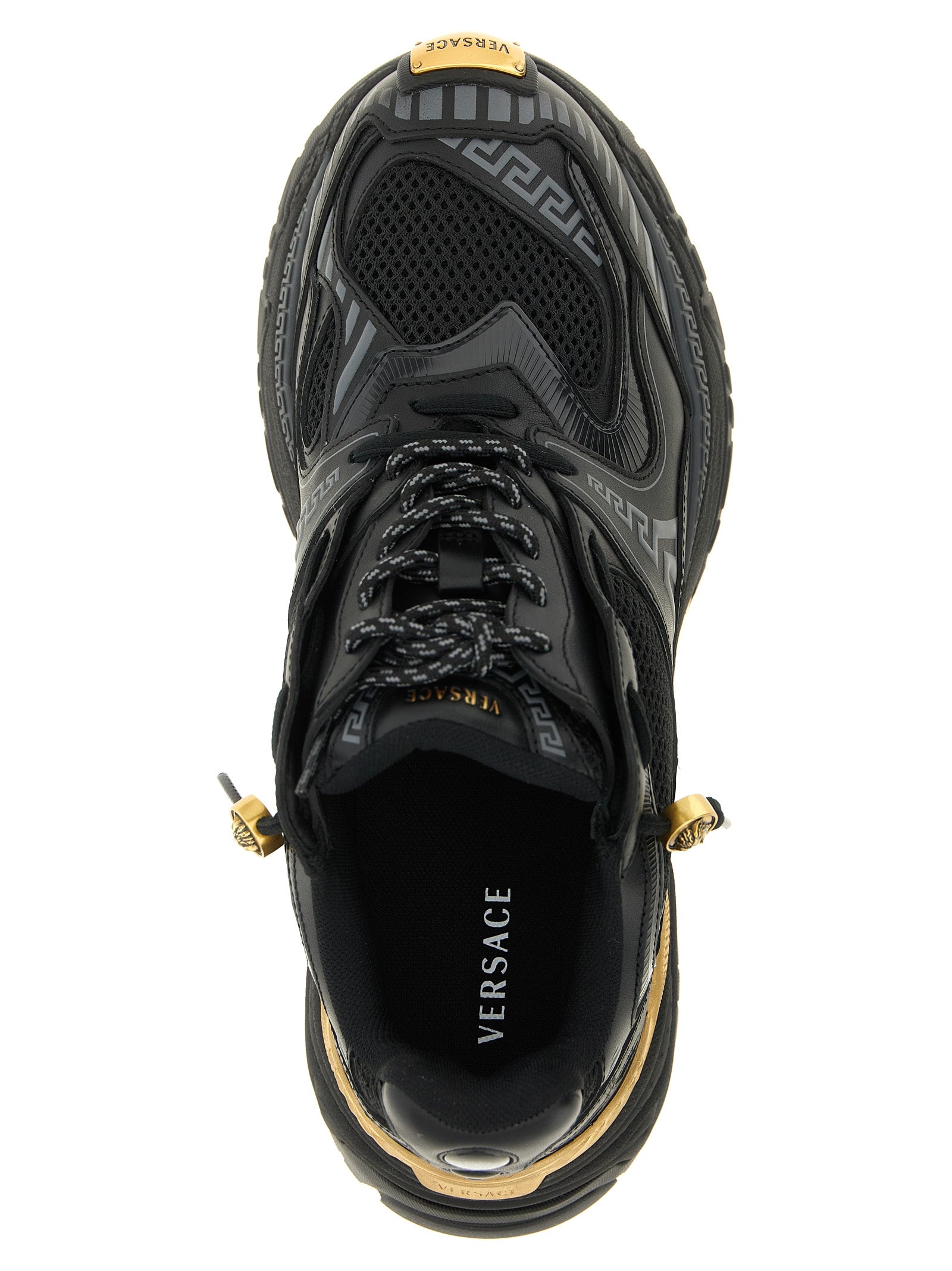 Versace Multicolor Calfskin Athletic Sneakers