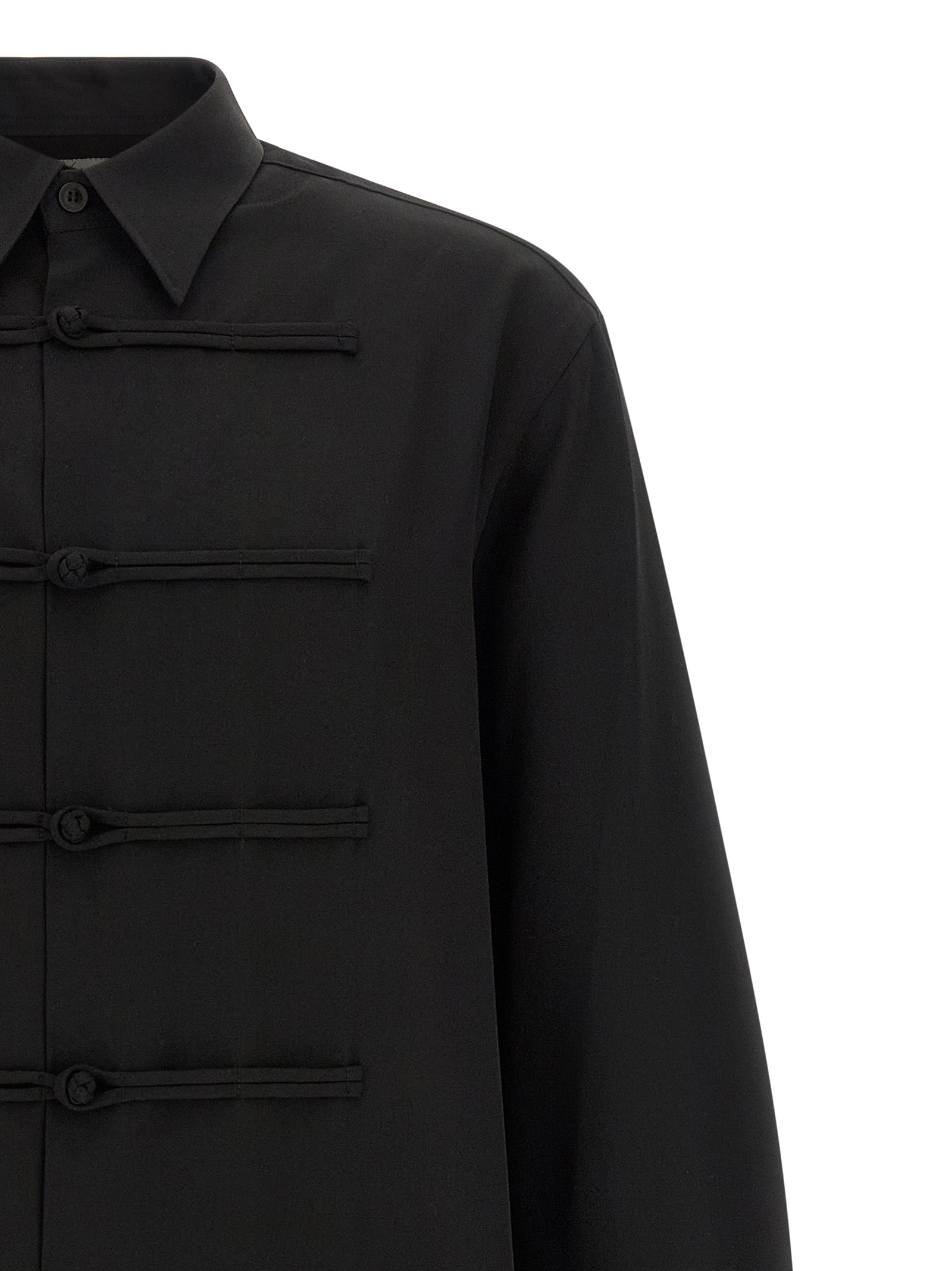 Yohji Yamamoto Black Wool Blouse