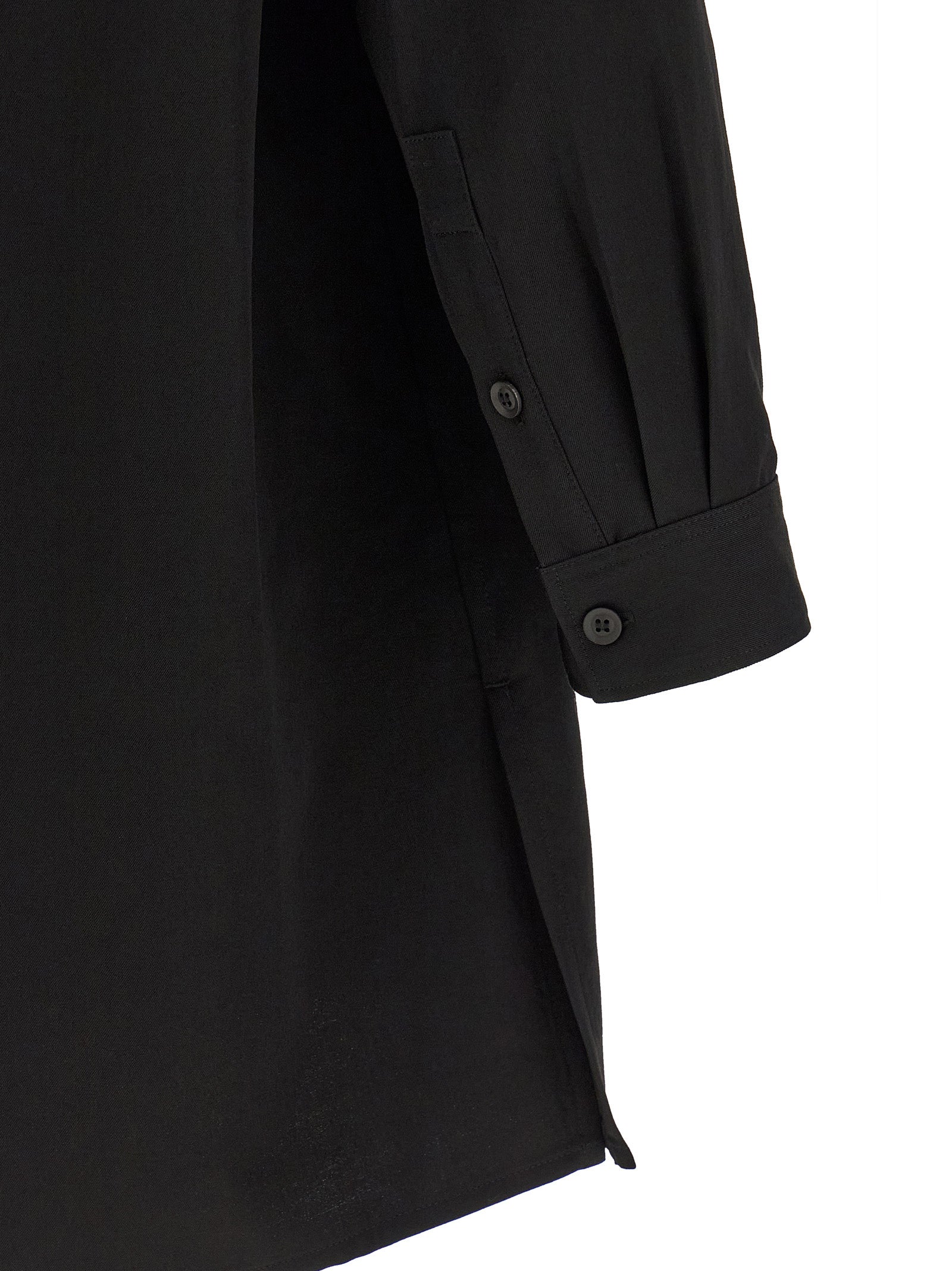 Yohji Yamamoto Black Wool Blouse