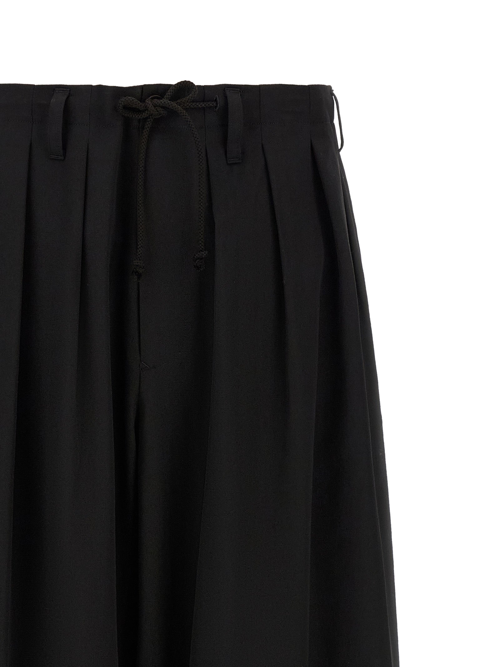Yohji Yamamoto Black Wool Casual Pants