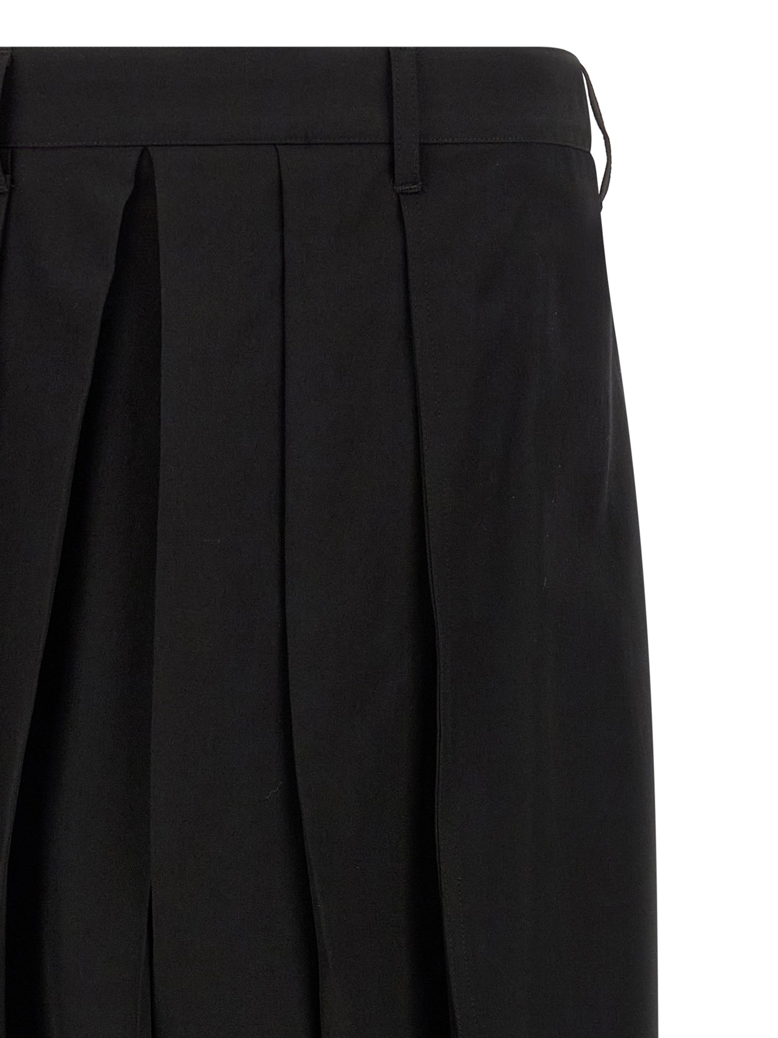 Yohji Yamamoto Black Wool Casual Pants